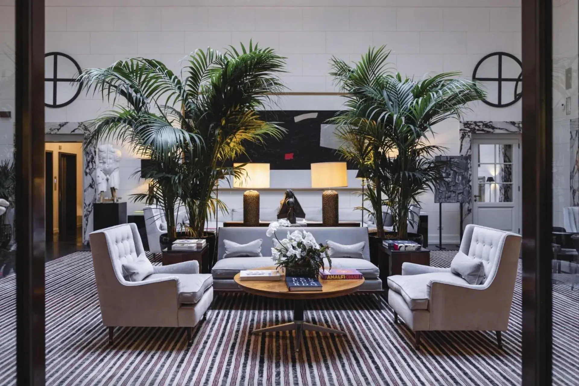 Living room in J.K. Place Roma - The Leading Hotels of the World Living room in J.K. Place Roma - The Leading Hotels of the World