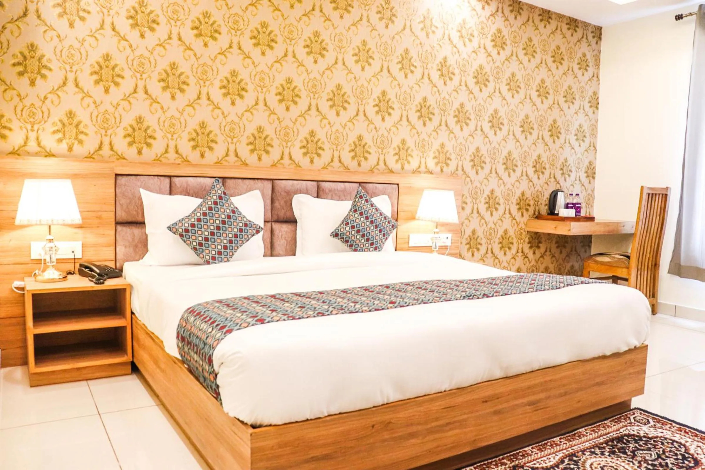 Photo of the whole room, Bed in Hotel Royal Palm Dehradun