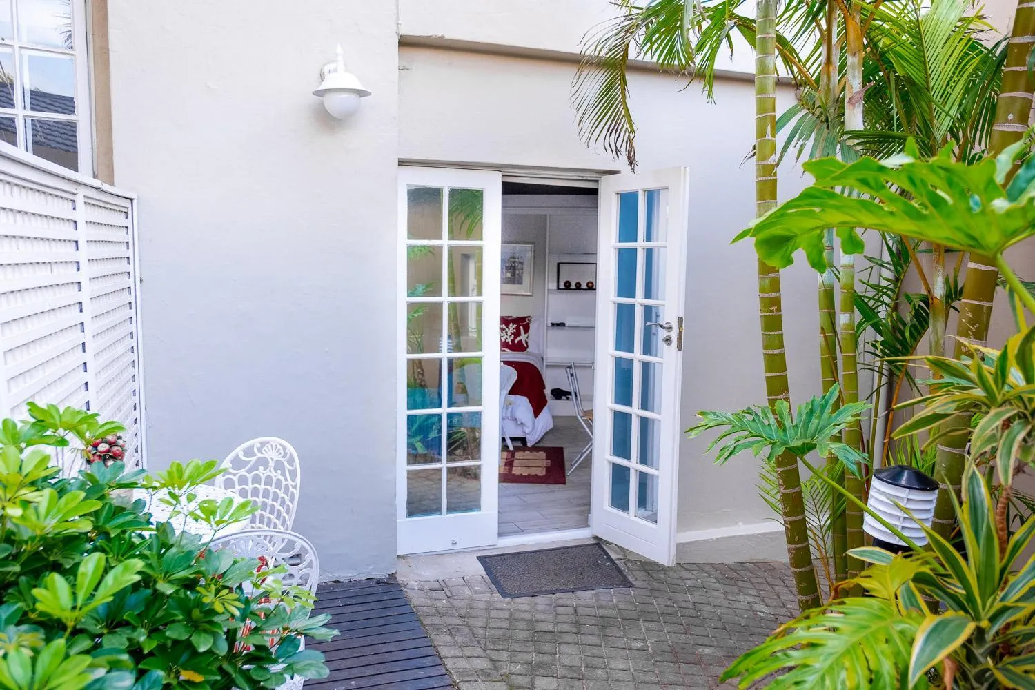 Patio in Conifer Beach House
