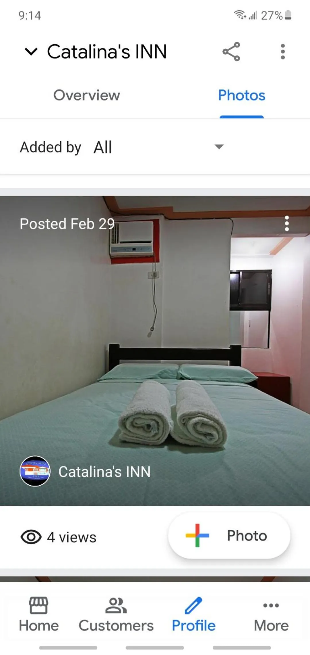 Bed in Catalinas inn