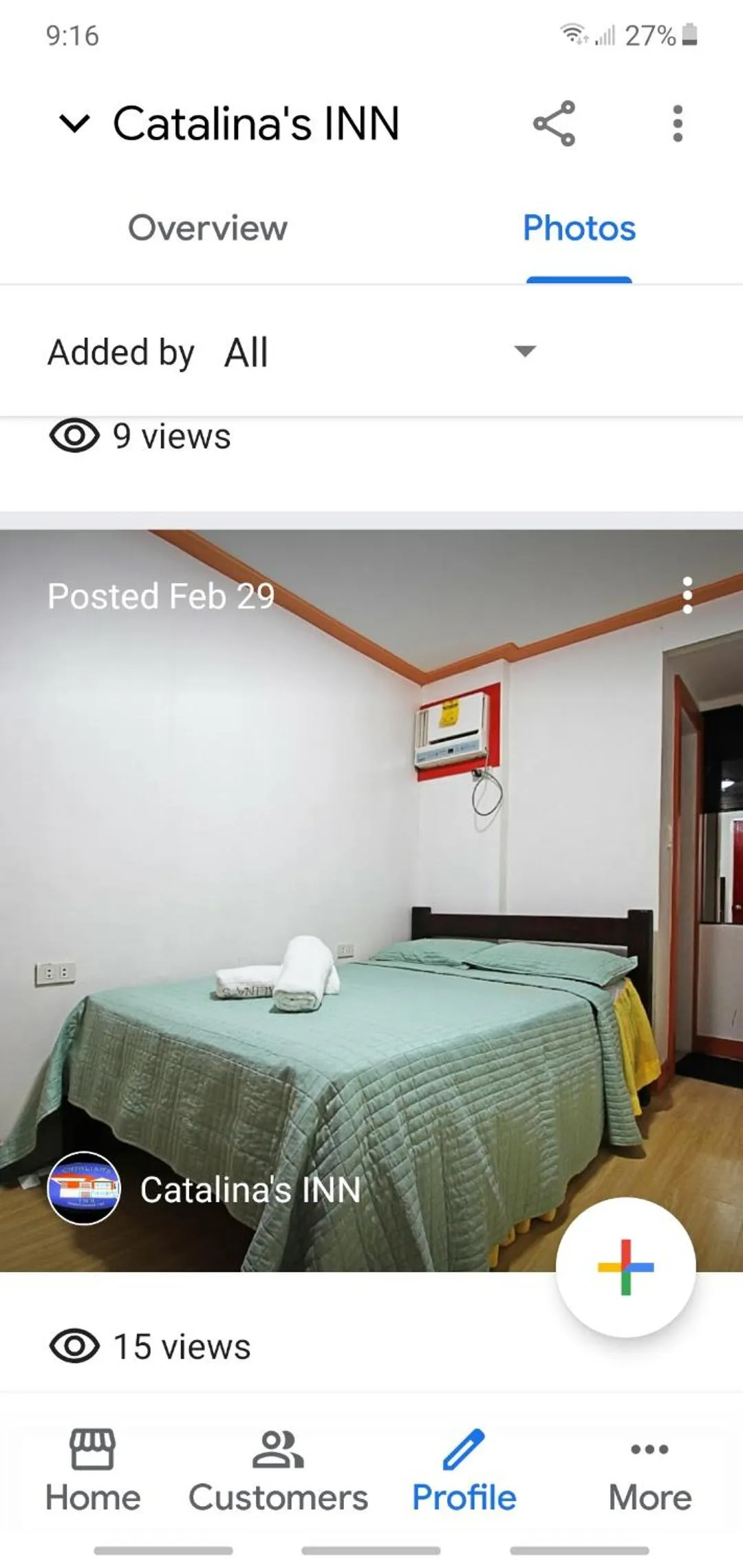 Bed in Catalinas inn