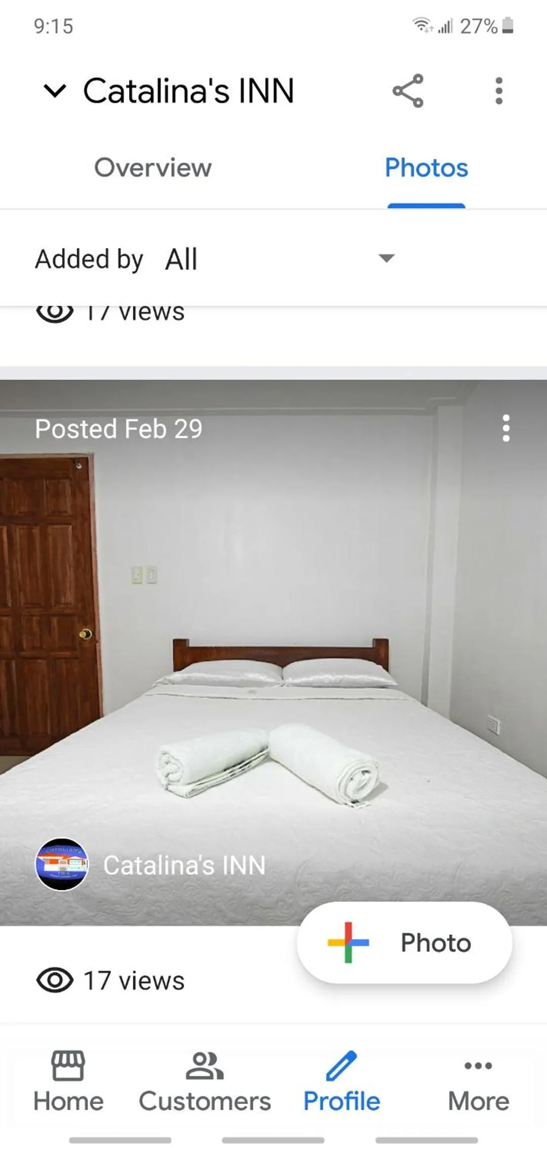 Bed in Catalinas inn