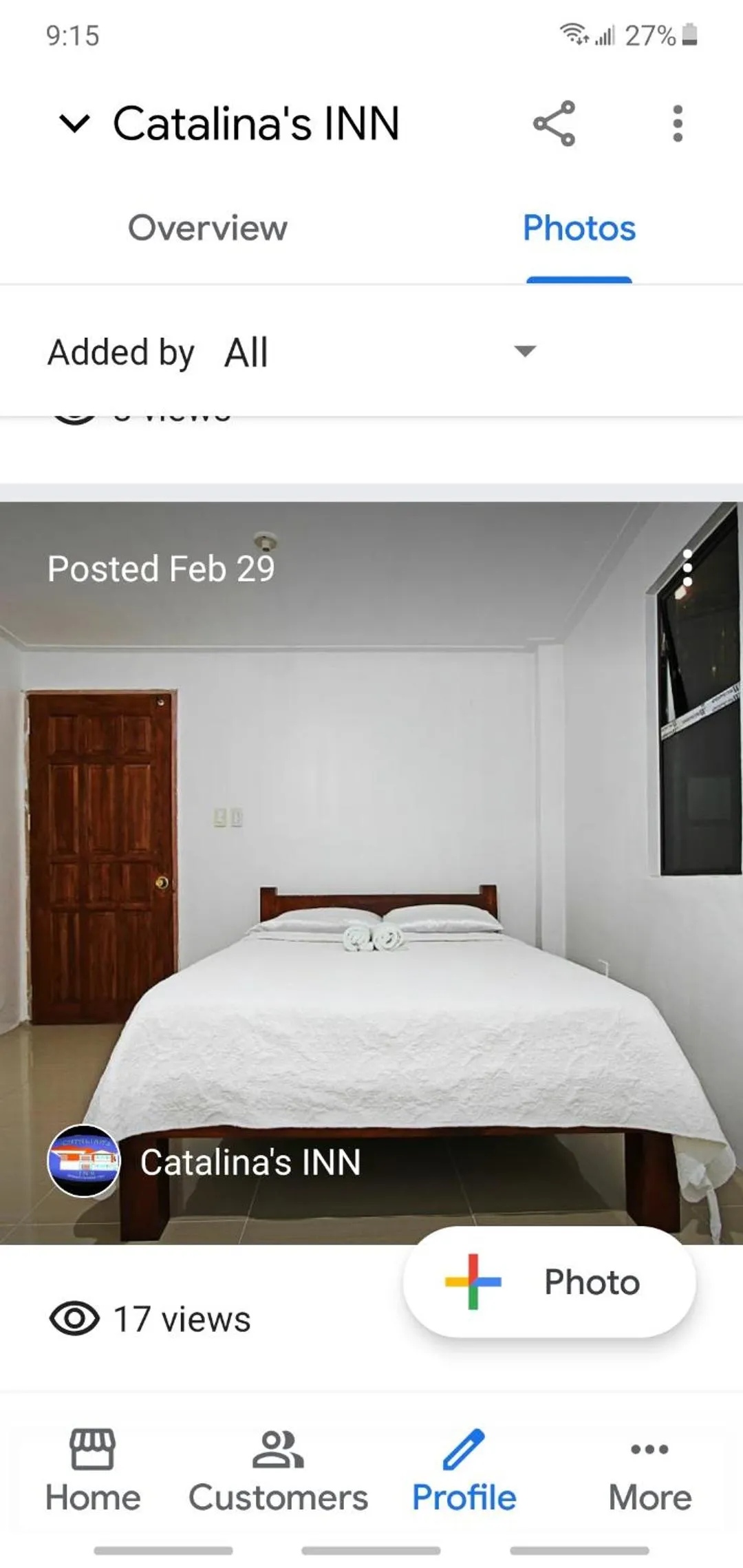 Bed in Catalinas inn