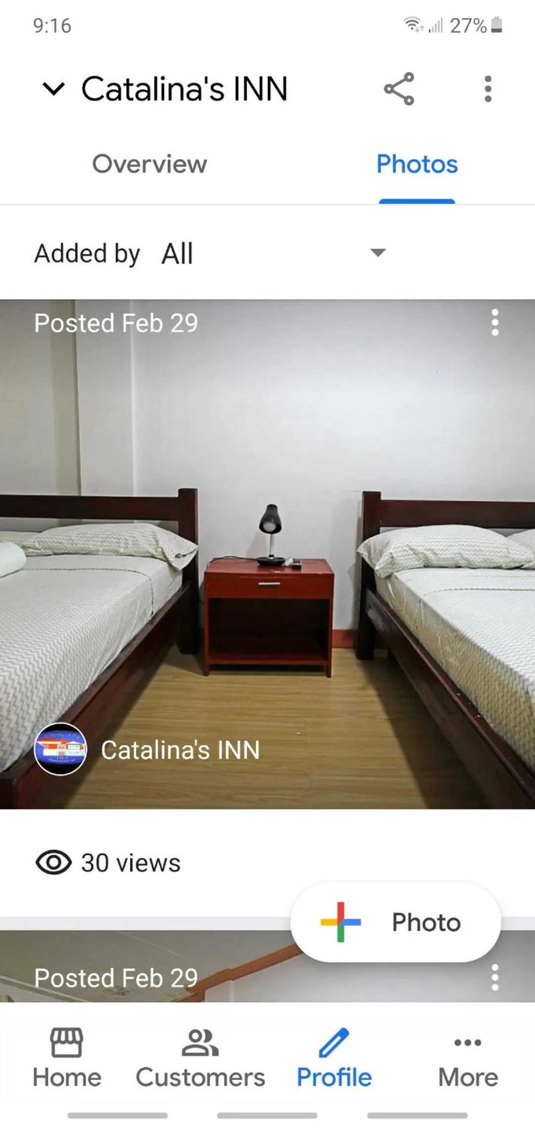 Bed in Catalinas inn