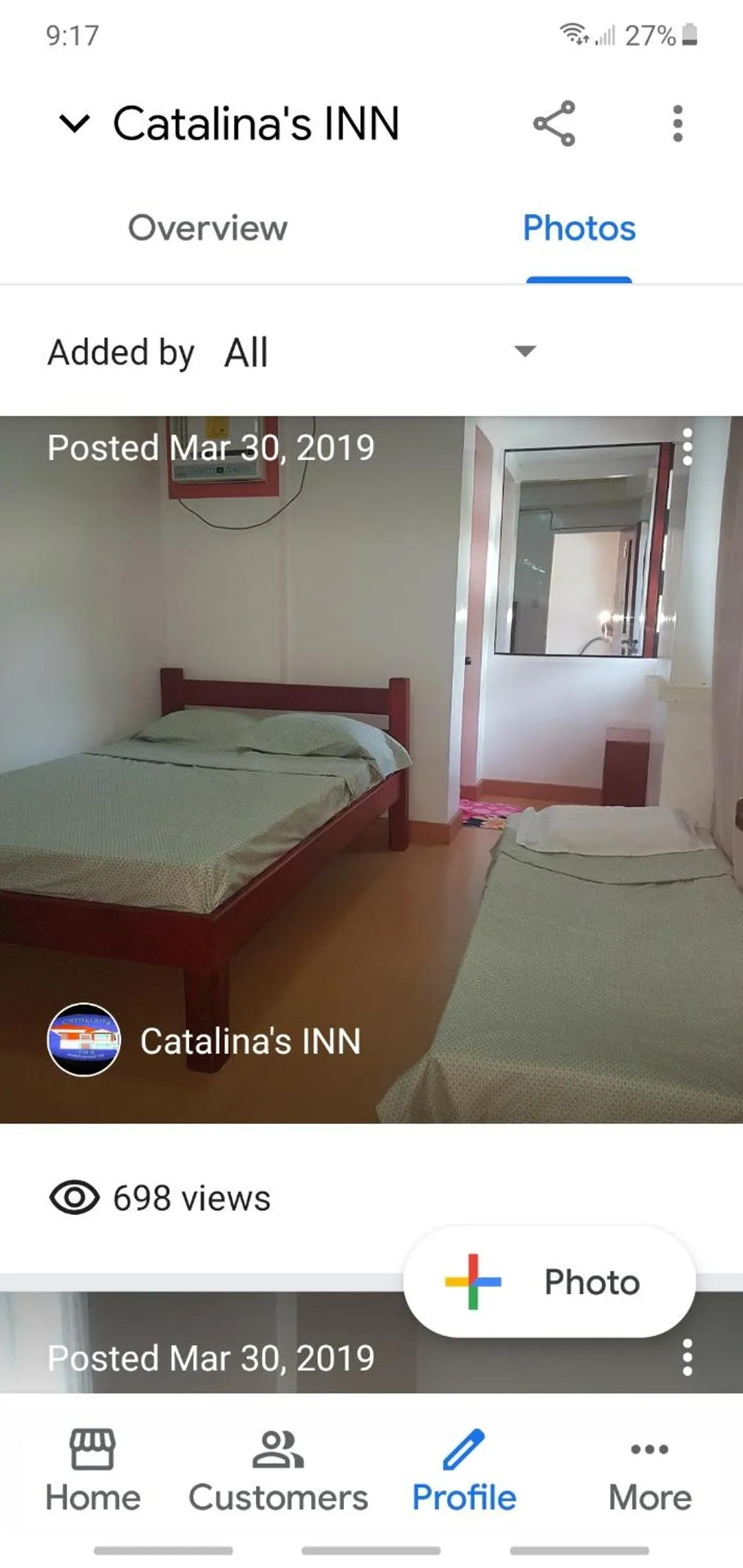 Bed in Catalinas inn