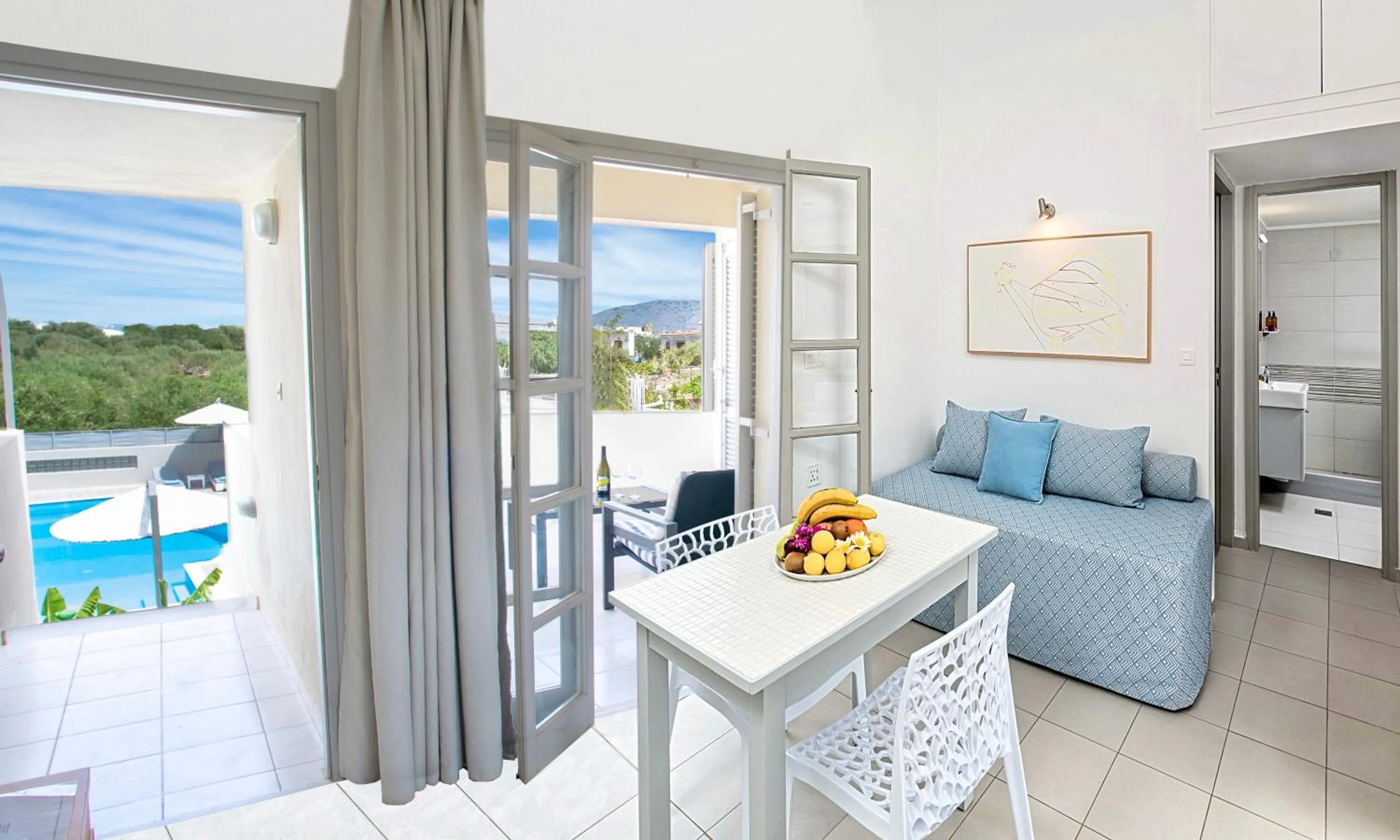 Balcony/Terrace in Elounda Garden Suites Heated Pool