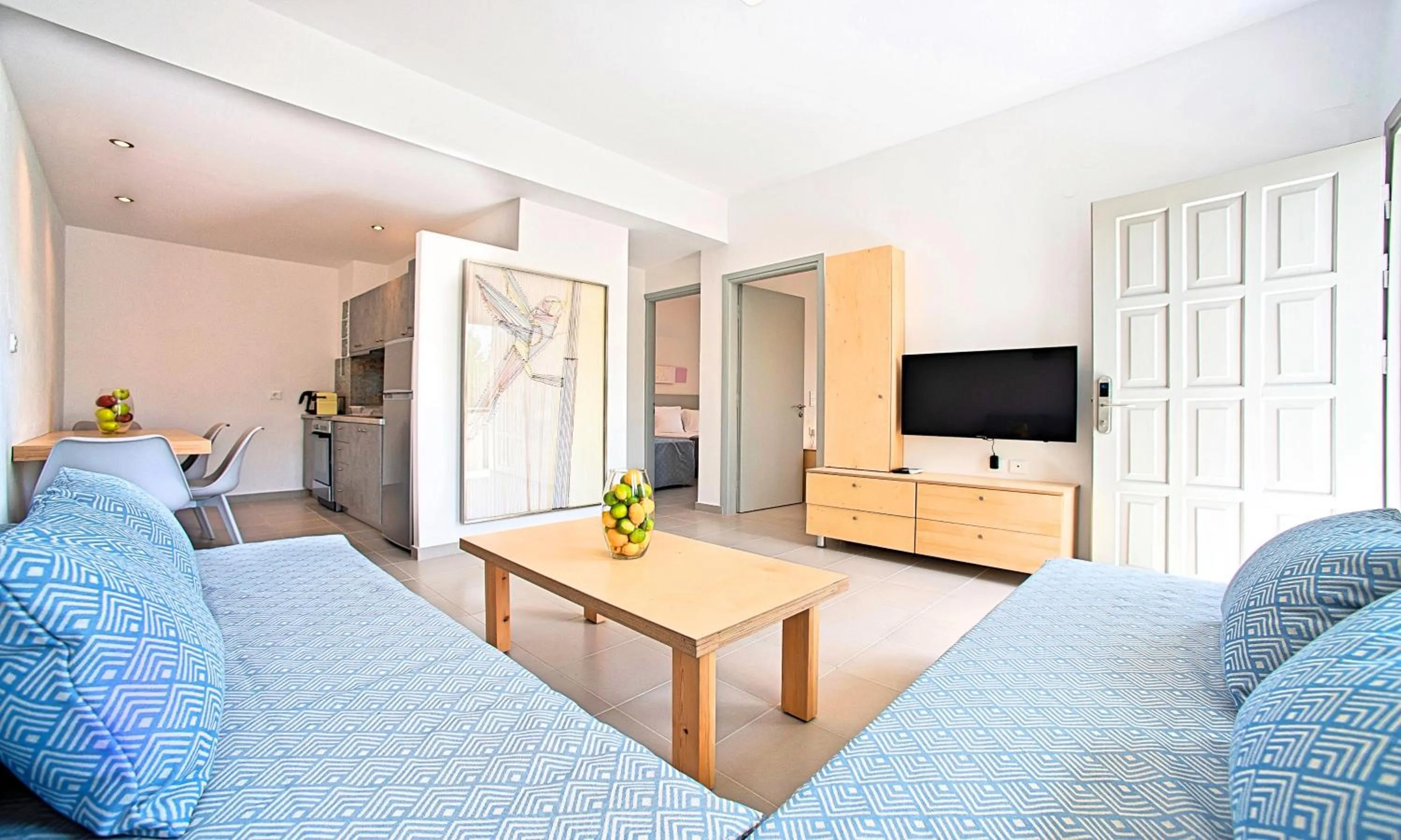 Kitchen or kitchenette in Elounda Garden Suites Heated Pool