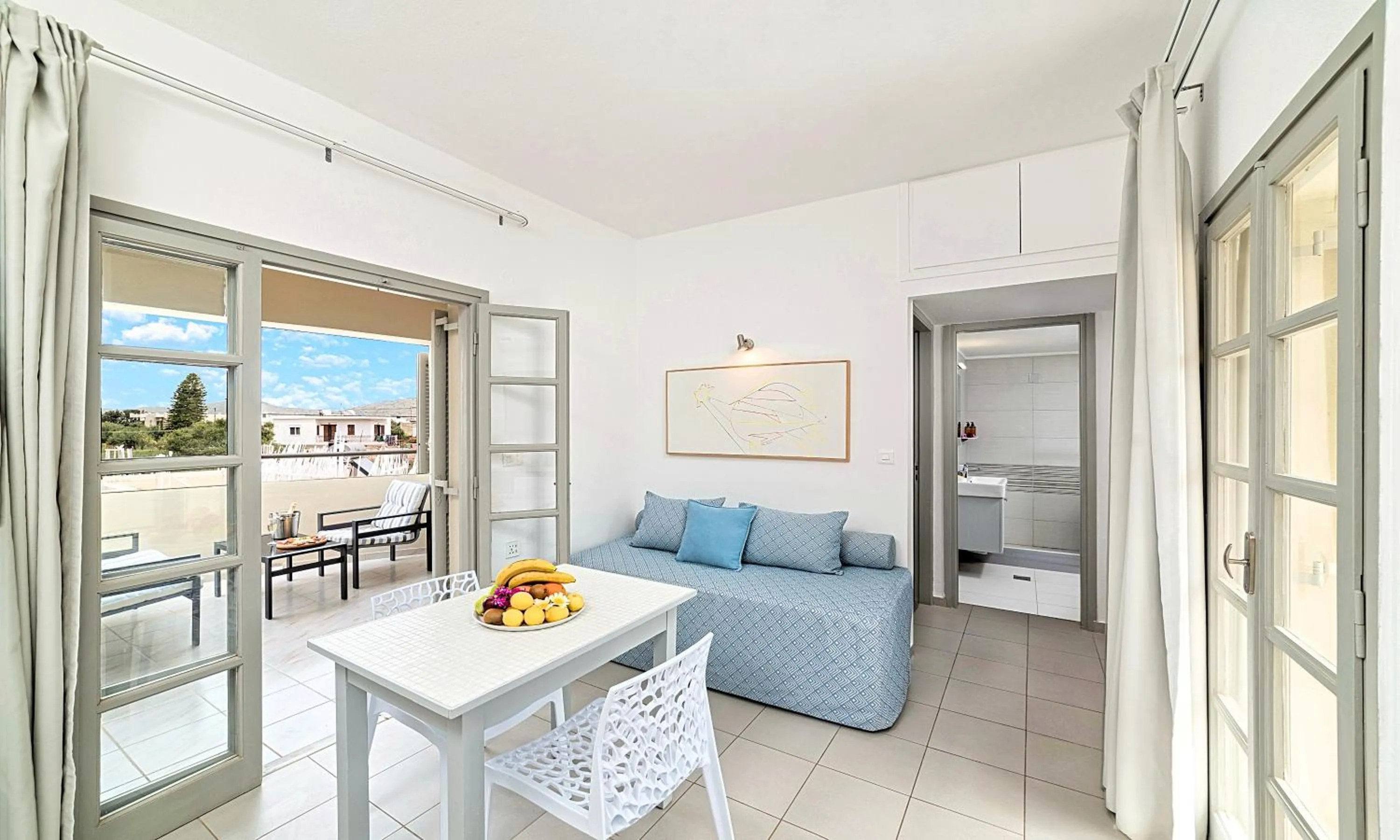 Balcony/Terrace in Elounda Garden Suites Heated Pool