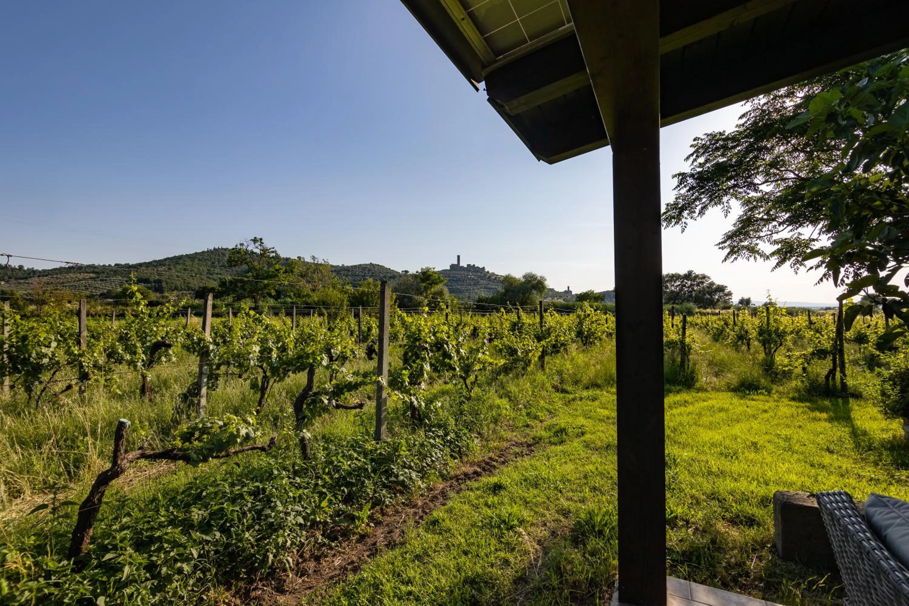 Garden view in Agriturismo La Pievuccia
