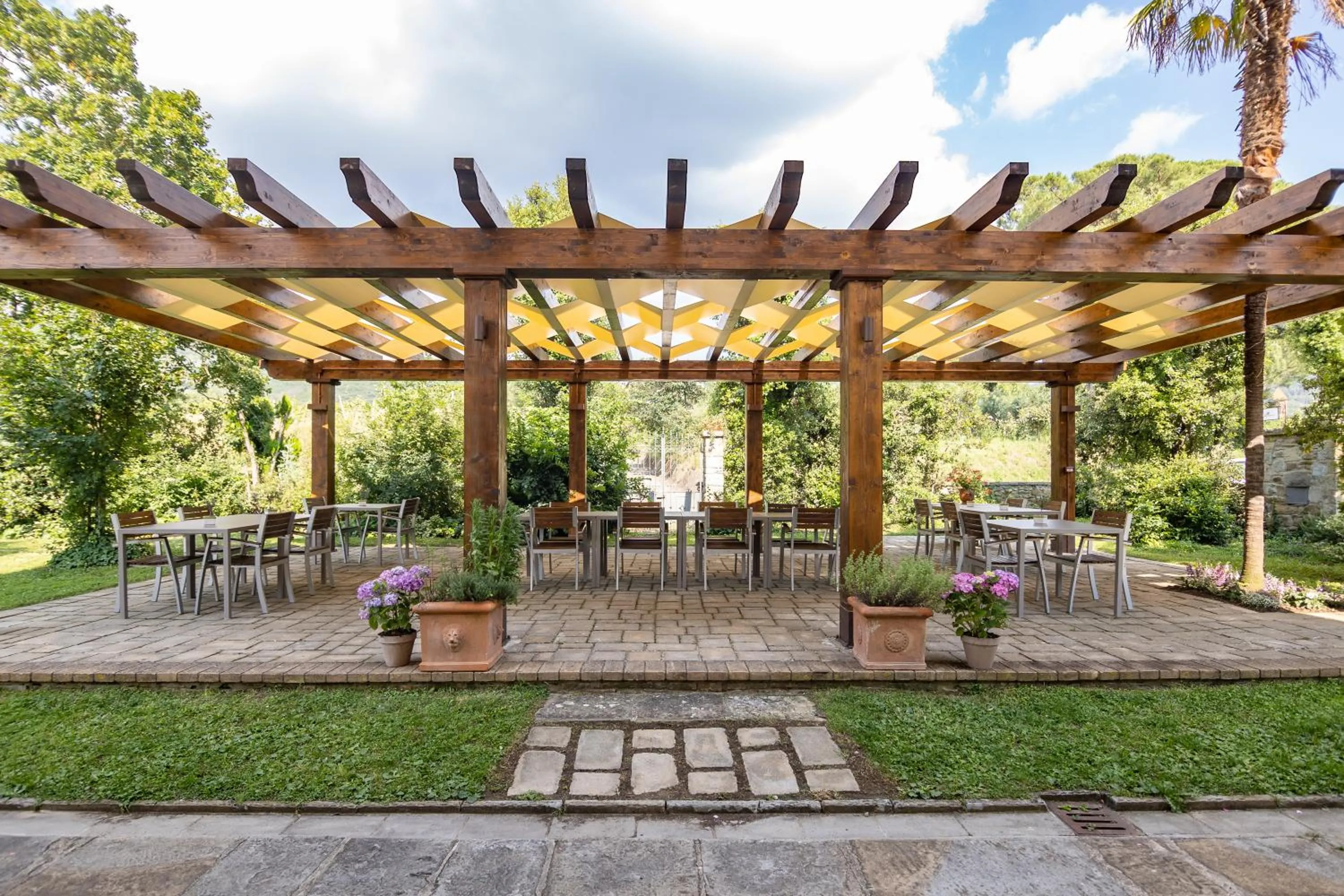 Patio in Agriturismo La Pievuccia