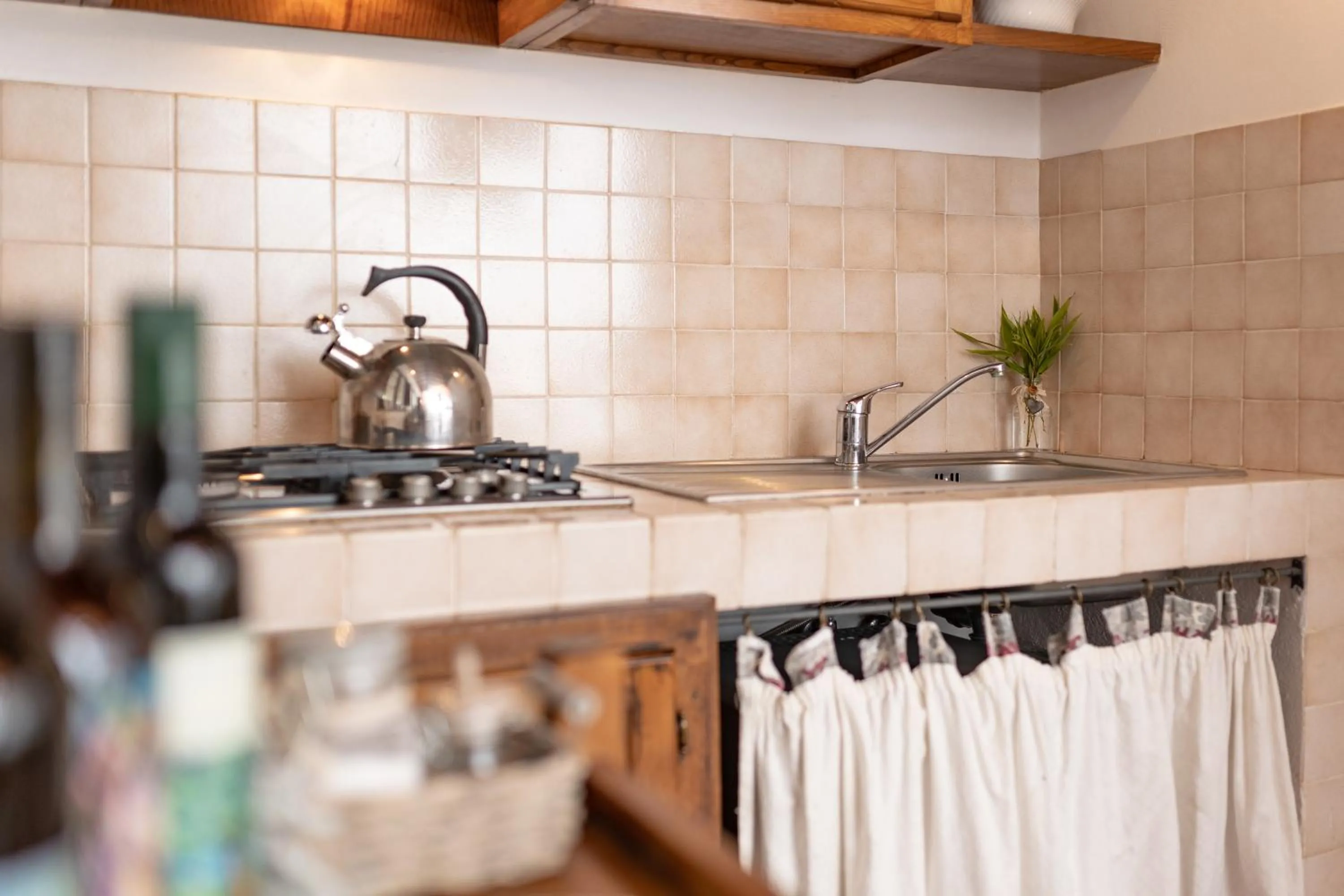 Kitchen or kitchenette in Agriturismo La Pievuccia