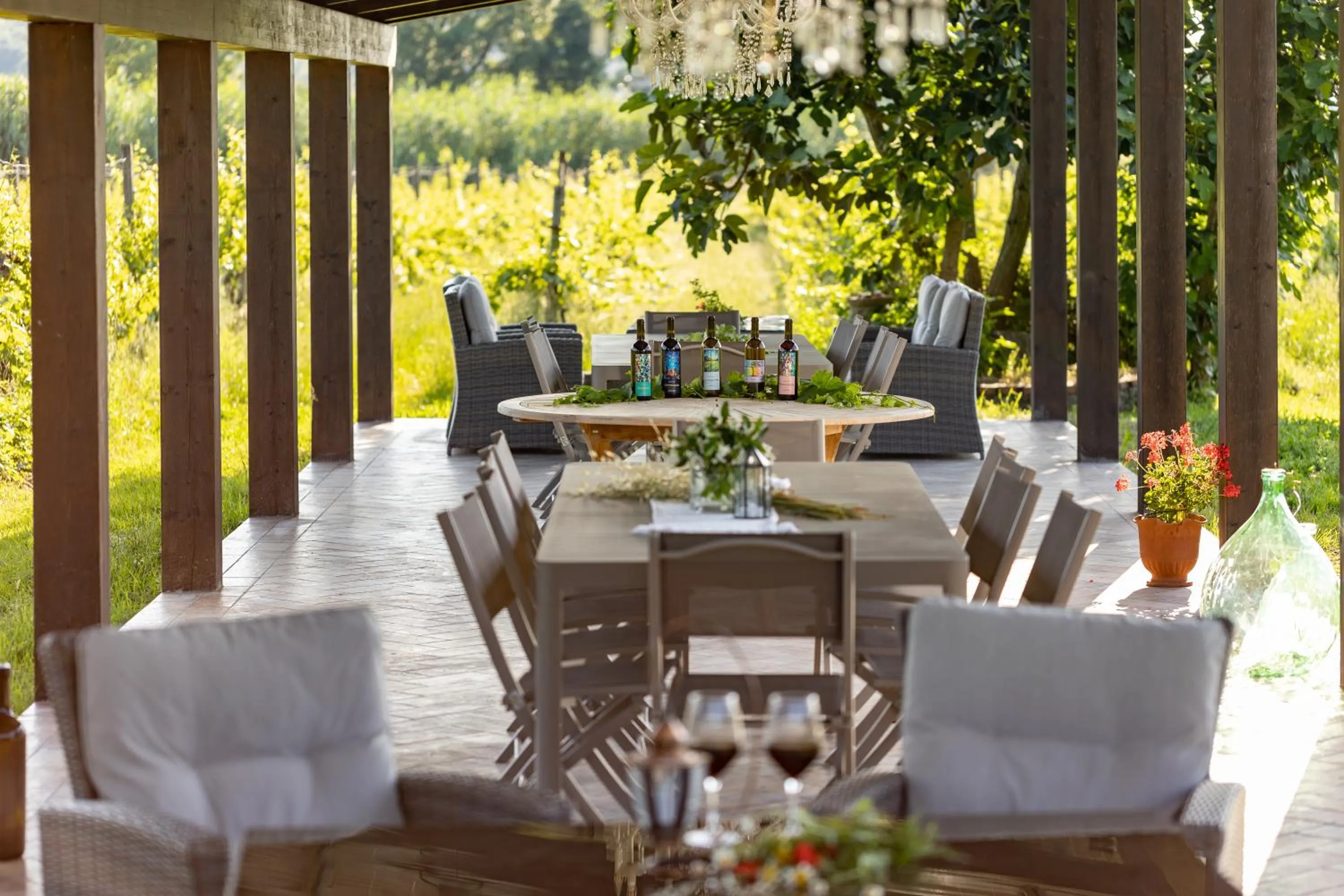 Patio in Agriturismo La Pievuccia