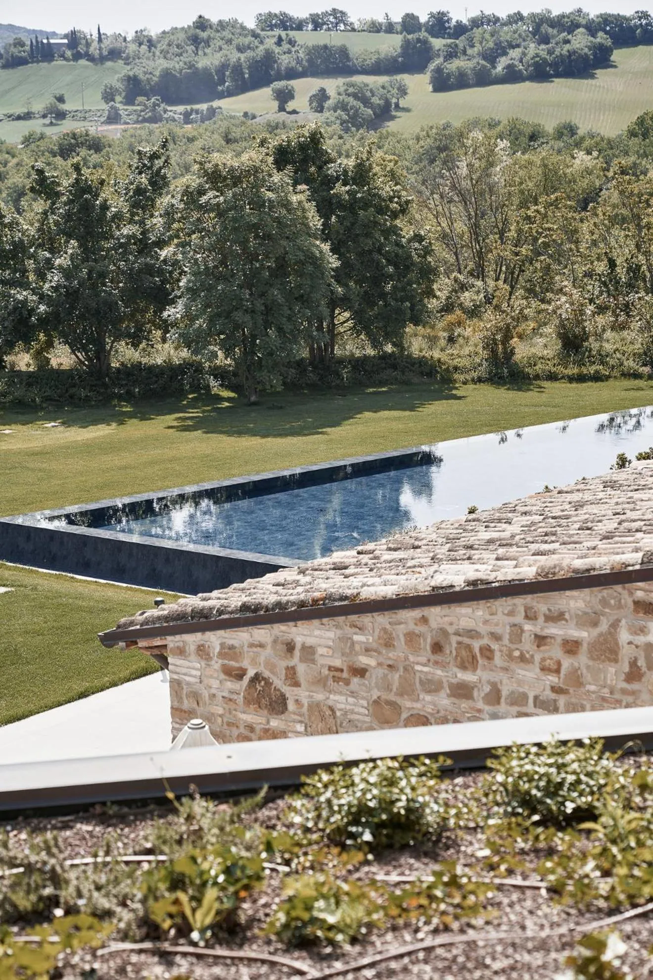 Pool view in Borgo Lanciano