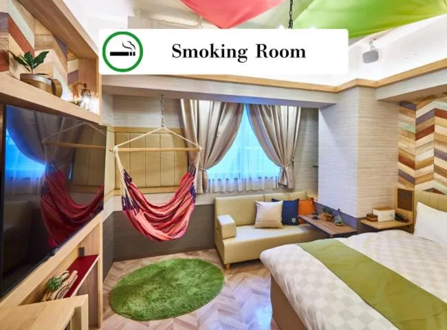 Bed in Hotel BaliAn Resort Shinjuku Glamping