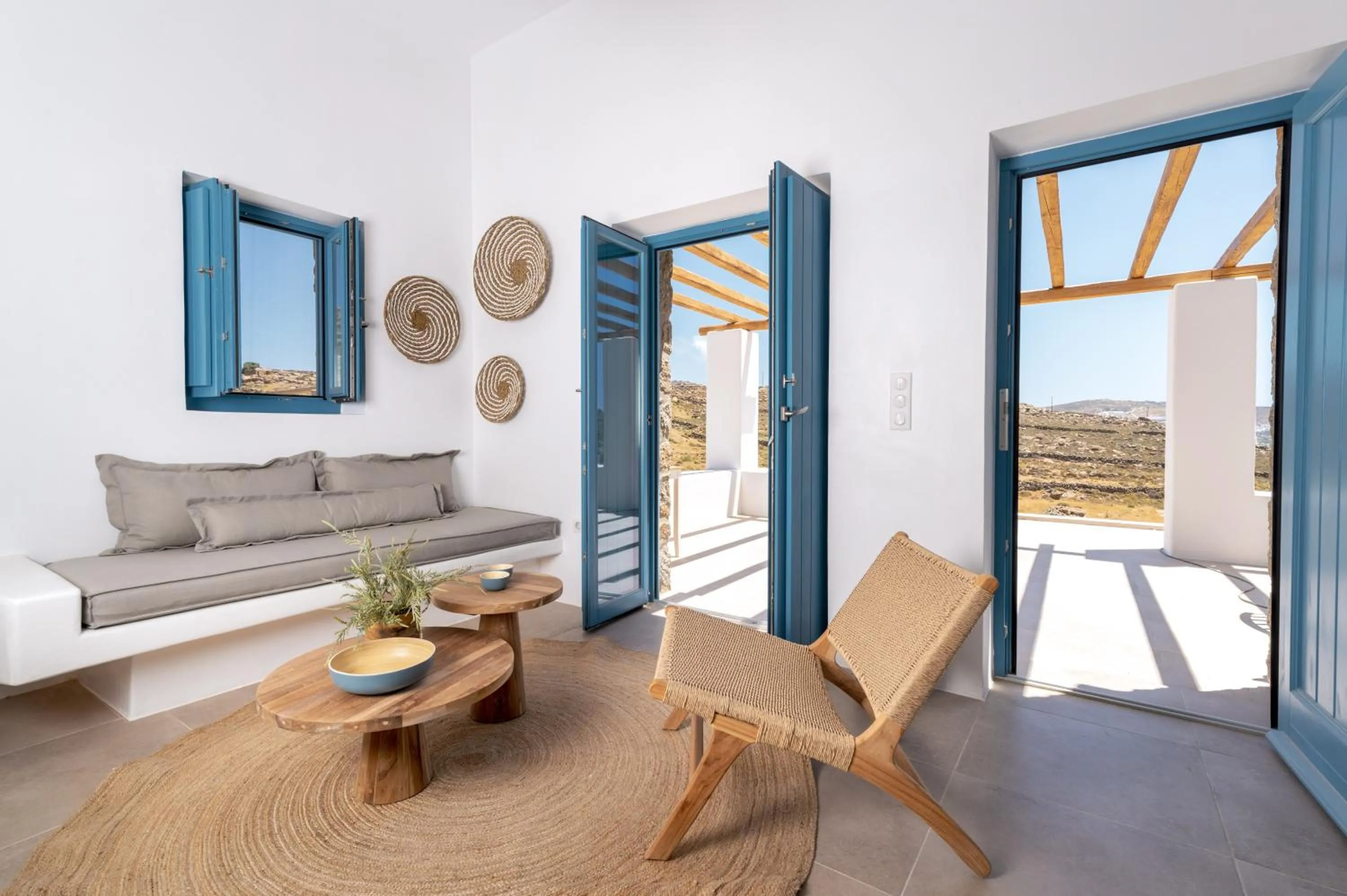 Seating area in Anemela Villas & Suites Mykonos