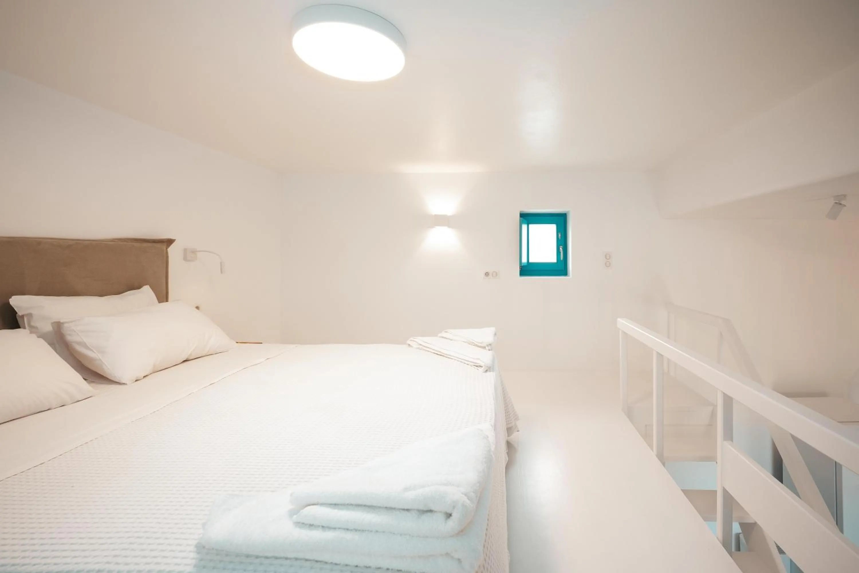 Bed in Anemela Villas & Suites Mykonos