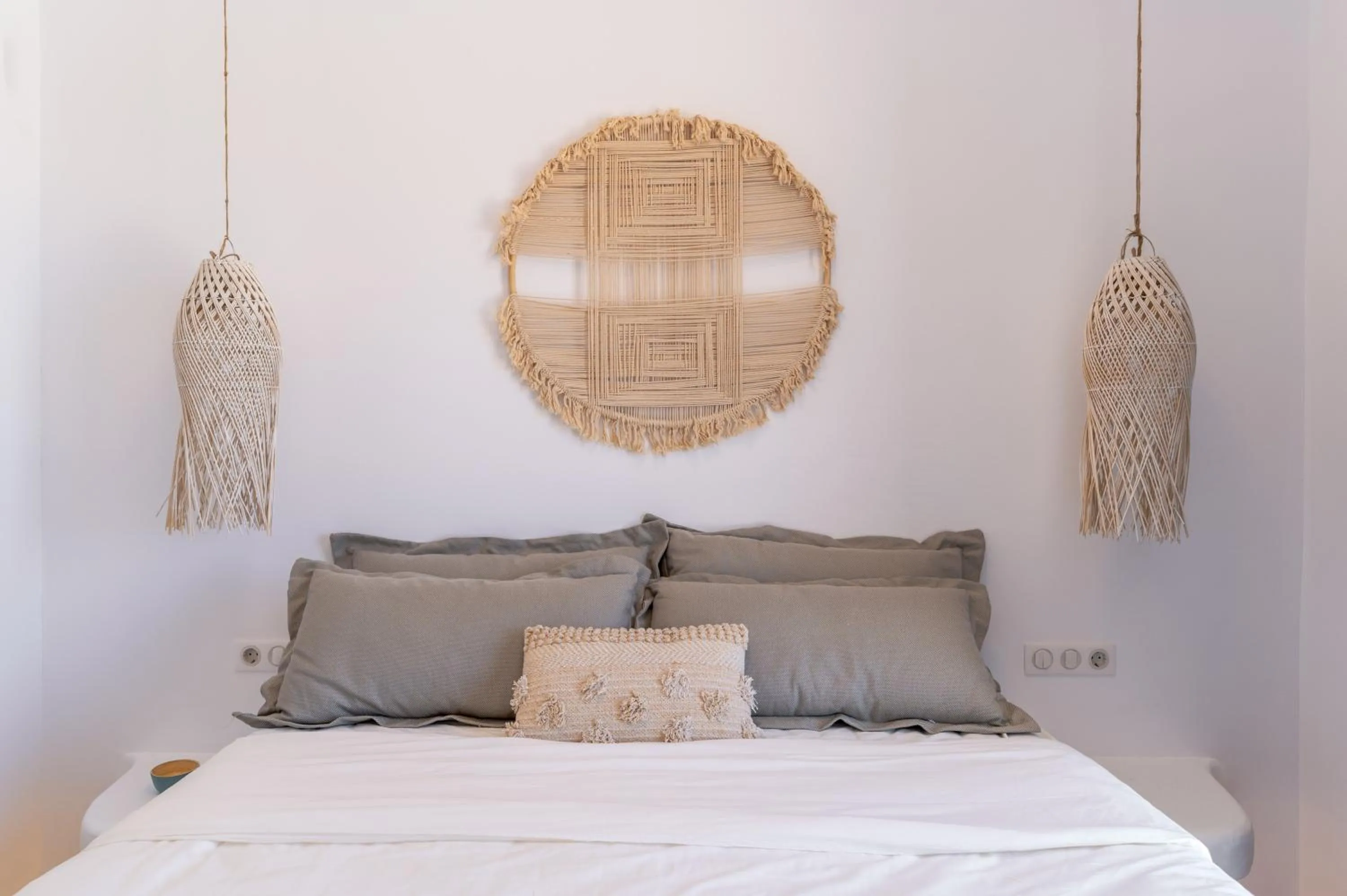 Bed in Anemela Villas & Suites Mykonos