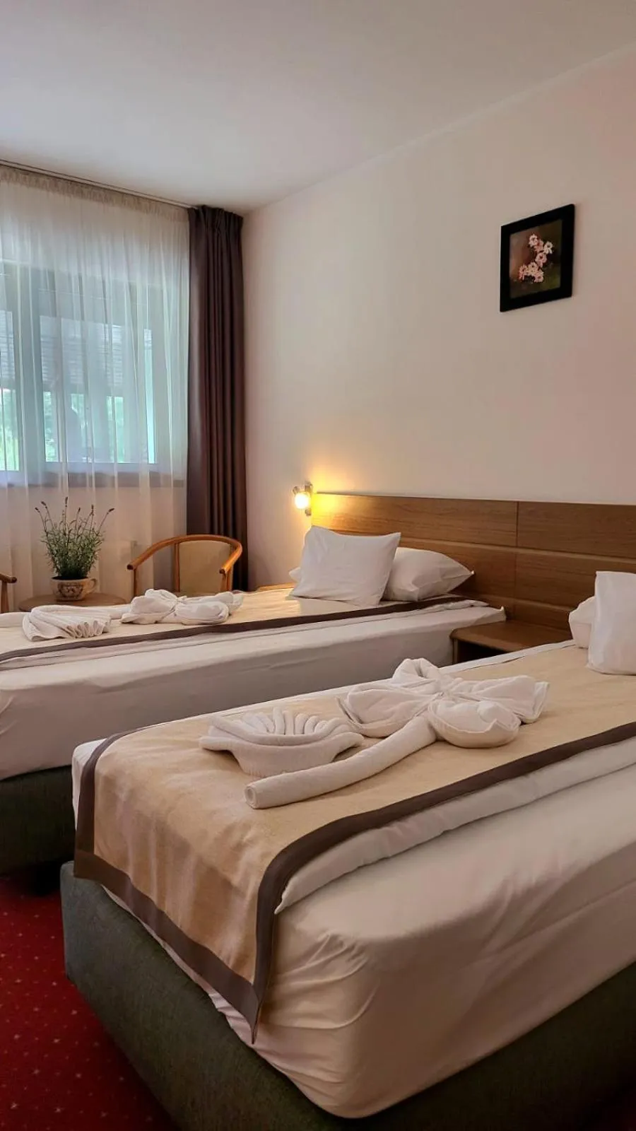 Bed in Hotel Carpați