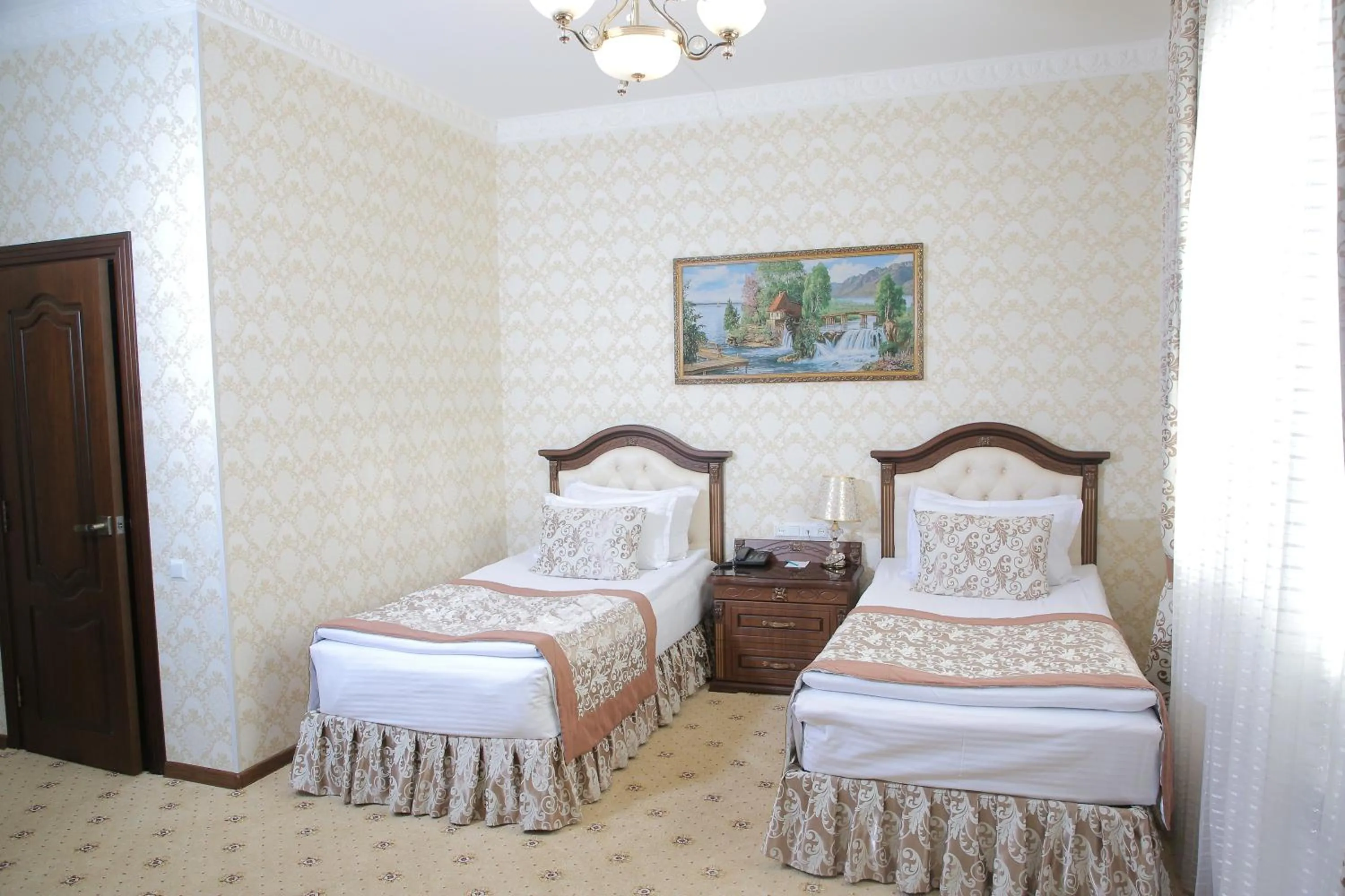 Bed in Hotel Asia Khiva