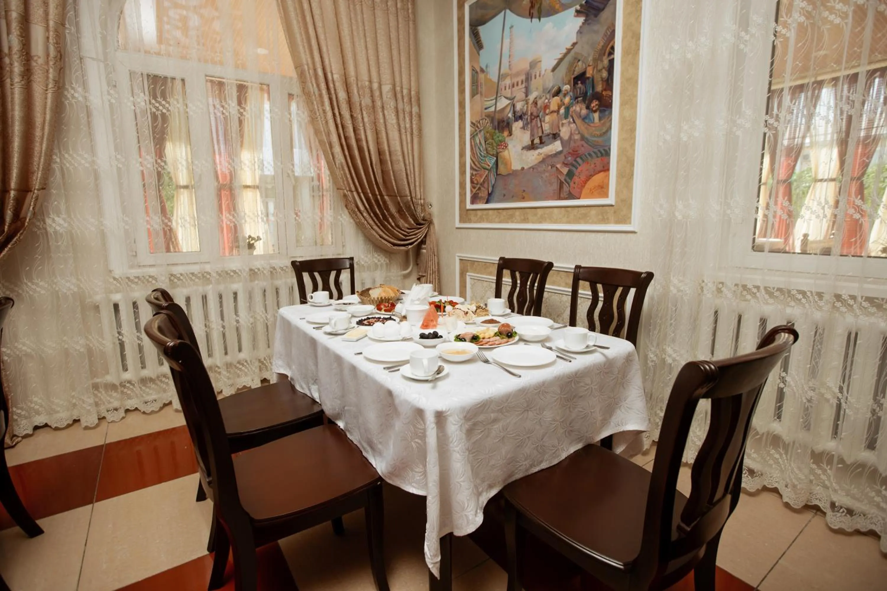 Breakfast in Hotel Asia Khiva