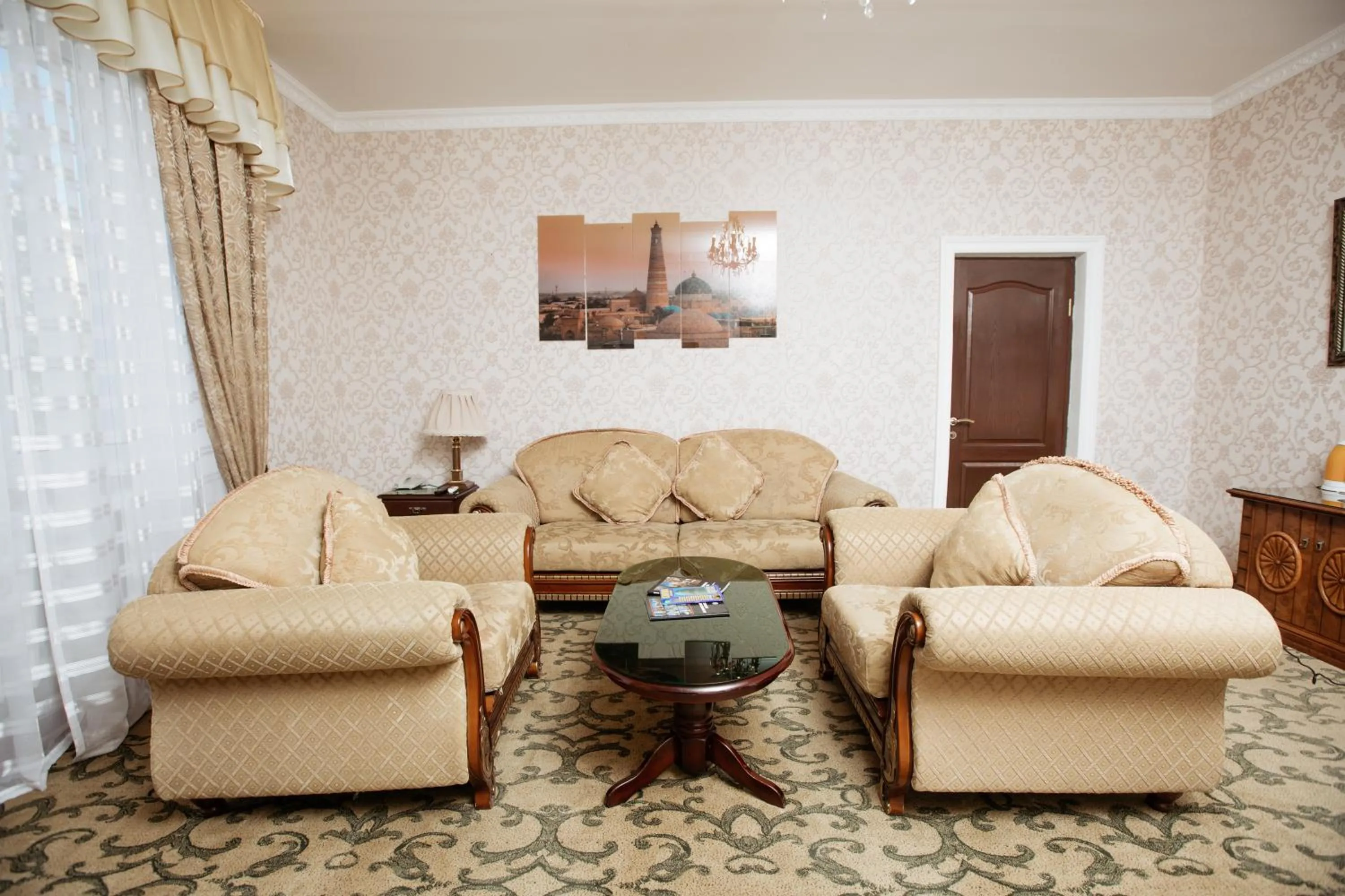 Living room in Hotel Asia Khiva