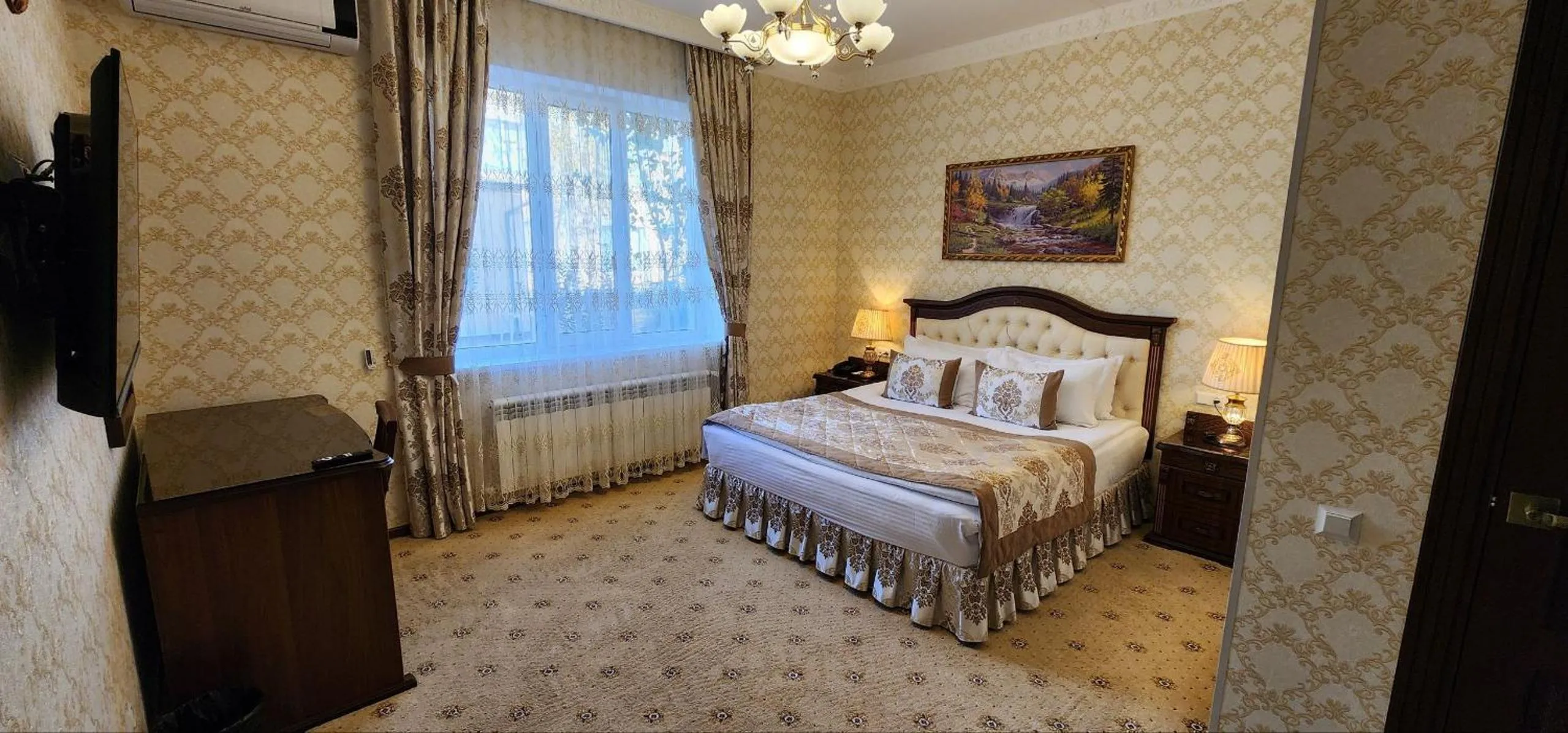 Bed in Hotel Asia Khiva