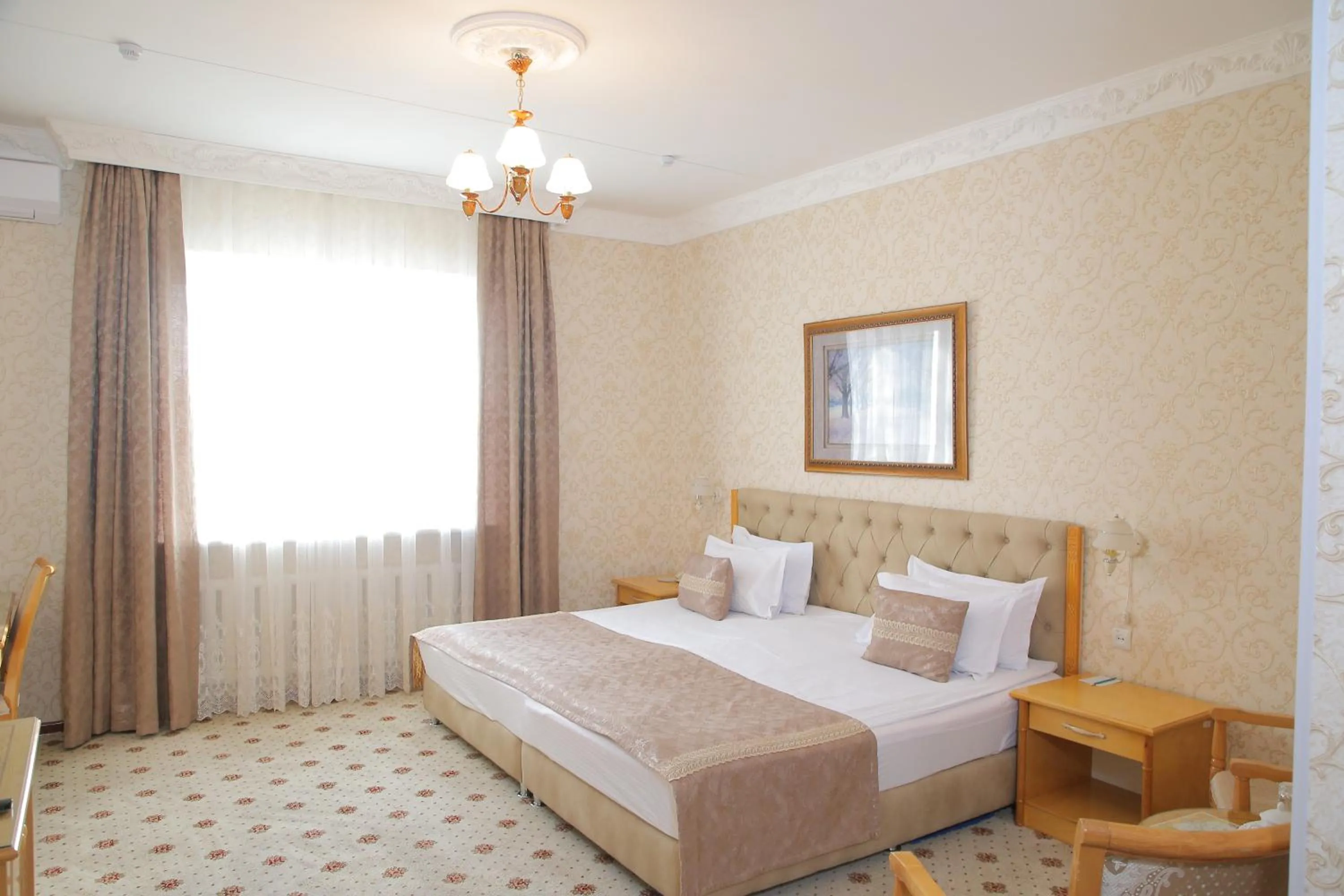 Bed in Hotel Asia Khiva