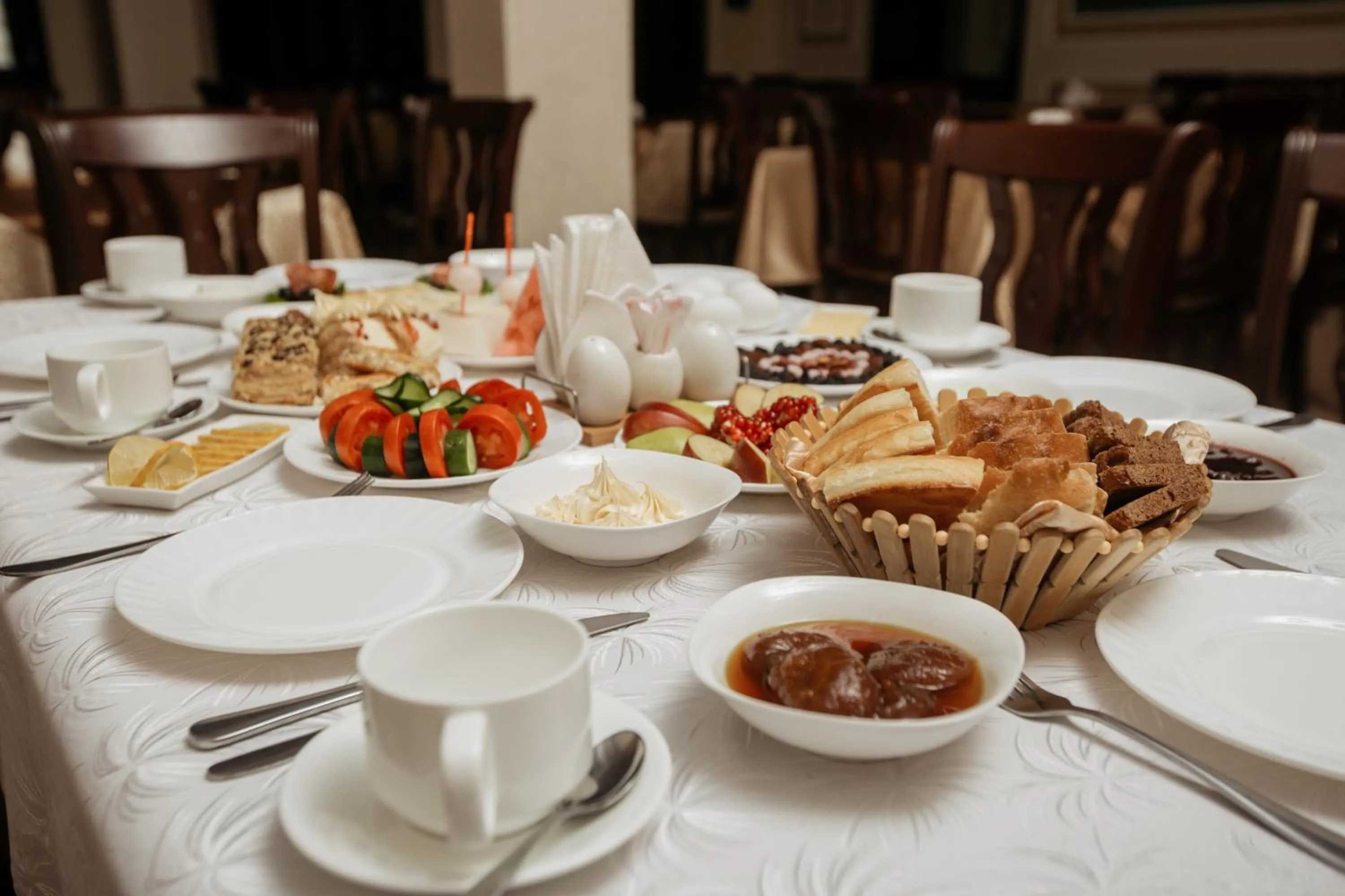 Breakfast in Hotel Asia Khiva