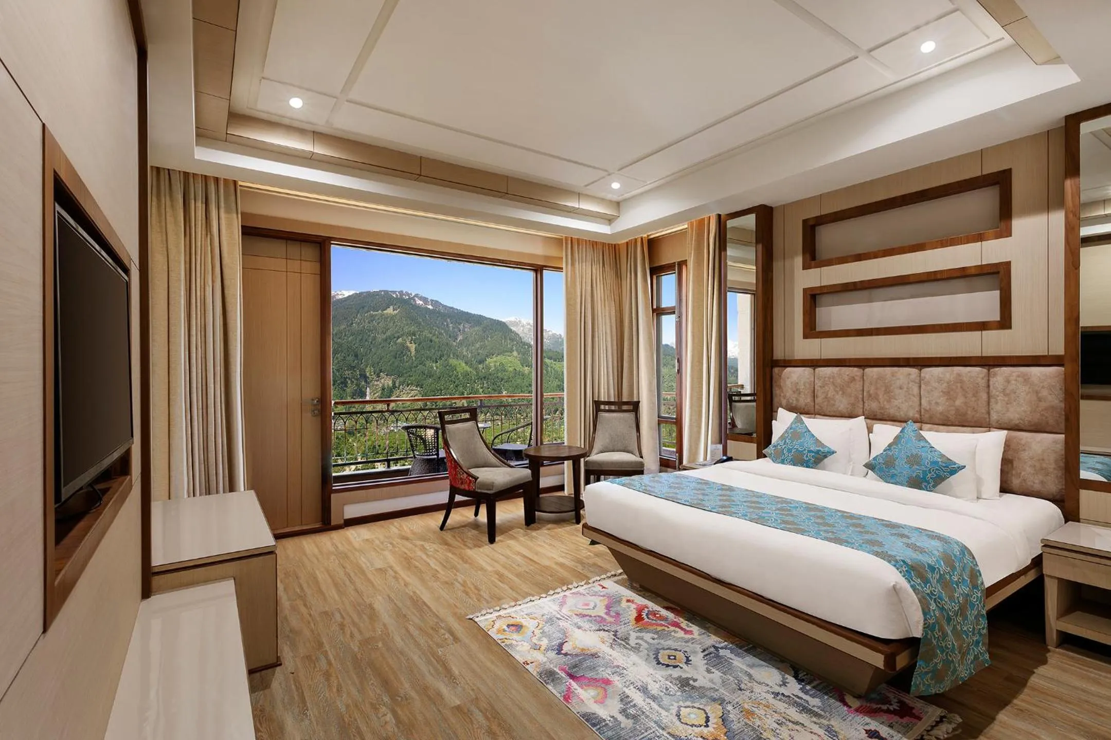 TV and multimedia, Bed in The Orchid Manali - a Boutique Hotel