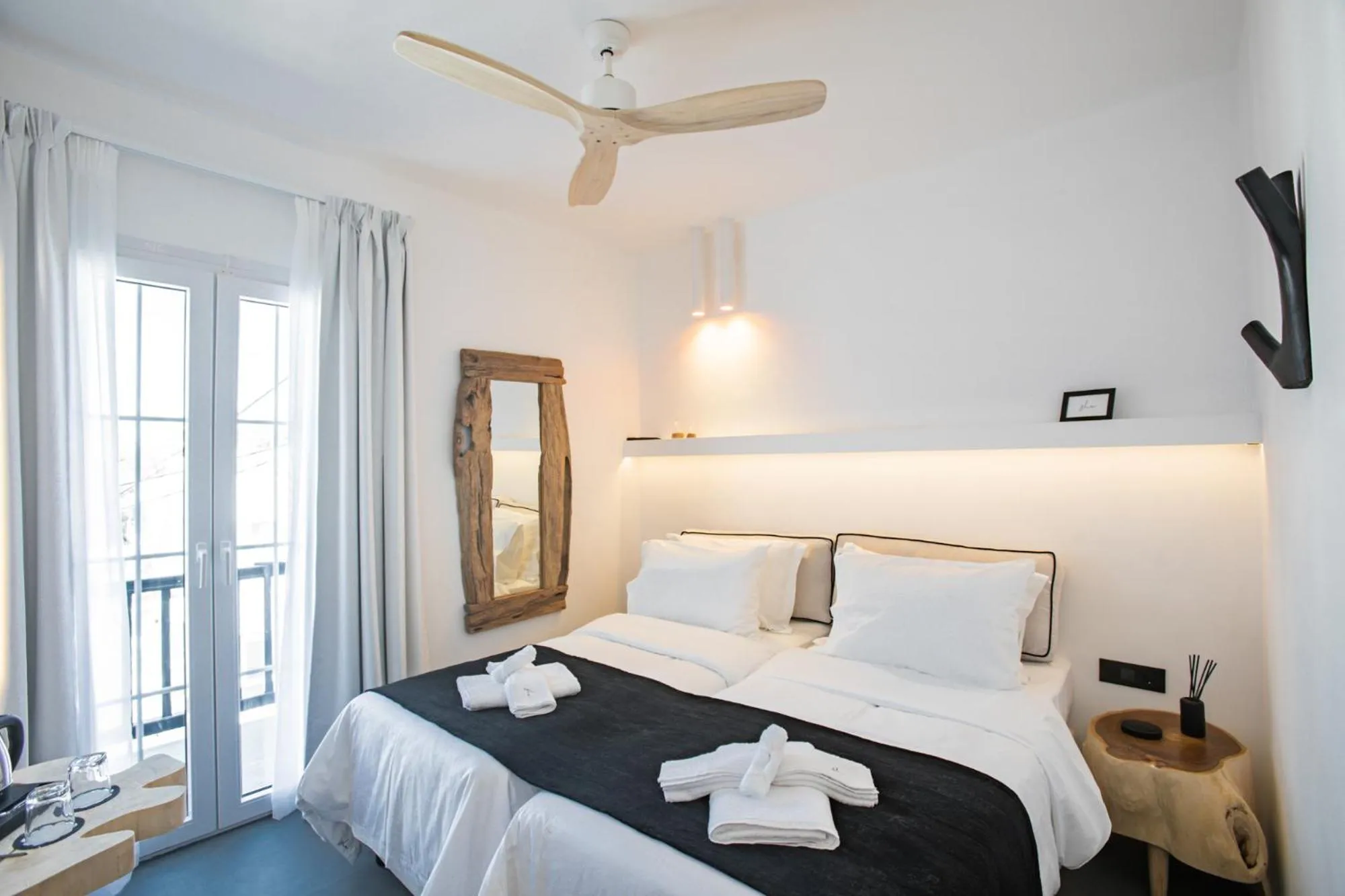 Bed in She Mykonos - Luxury Apartments