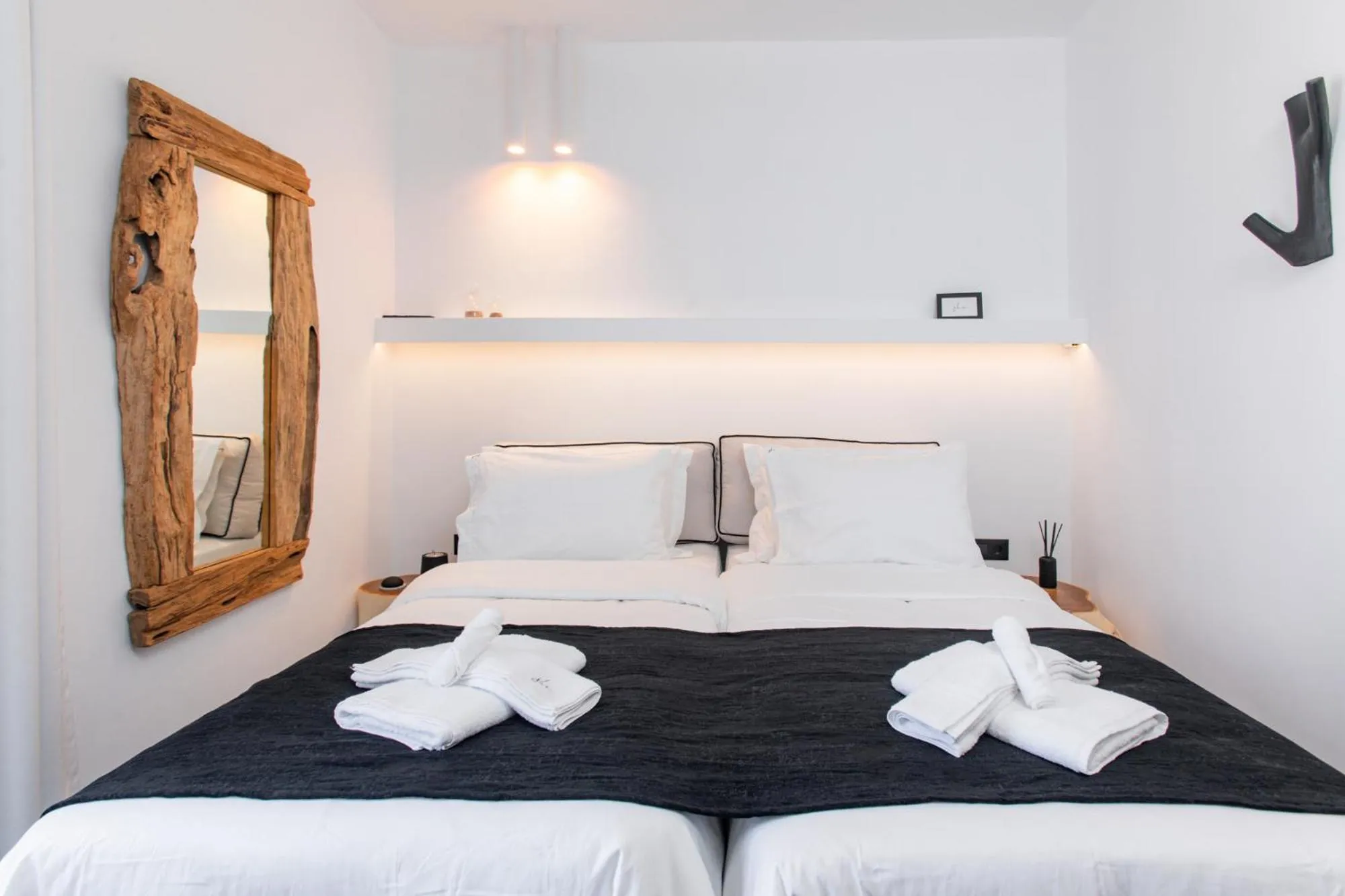 Bed in She Mykonos - Luxury Apartments