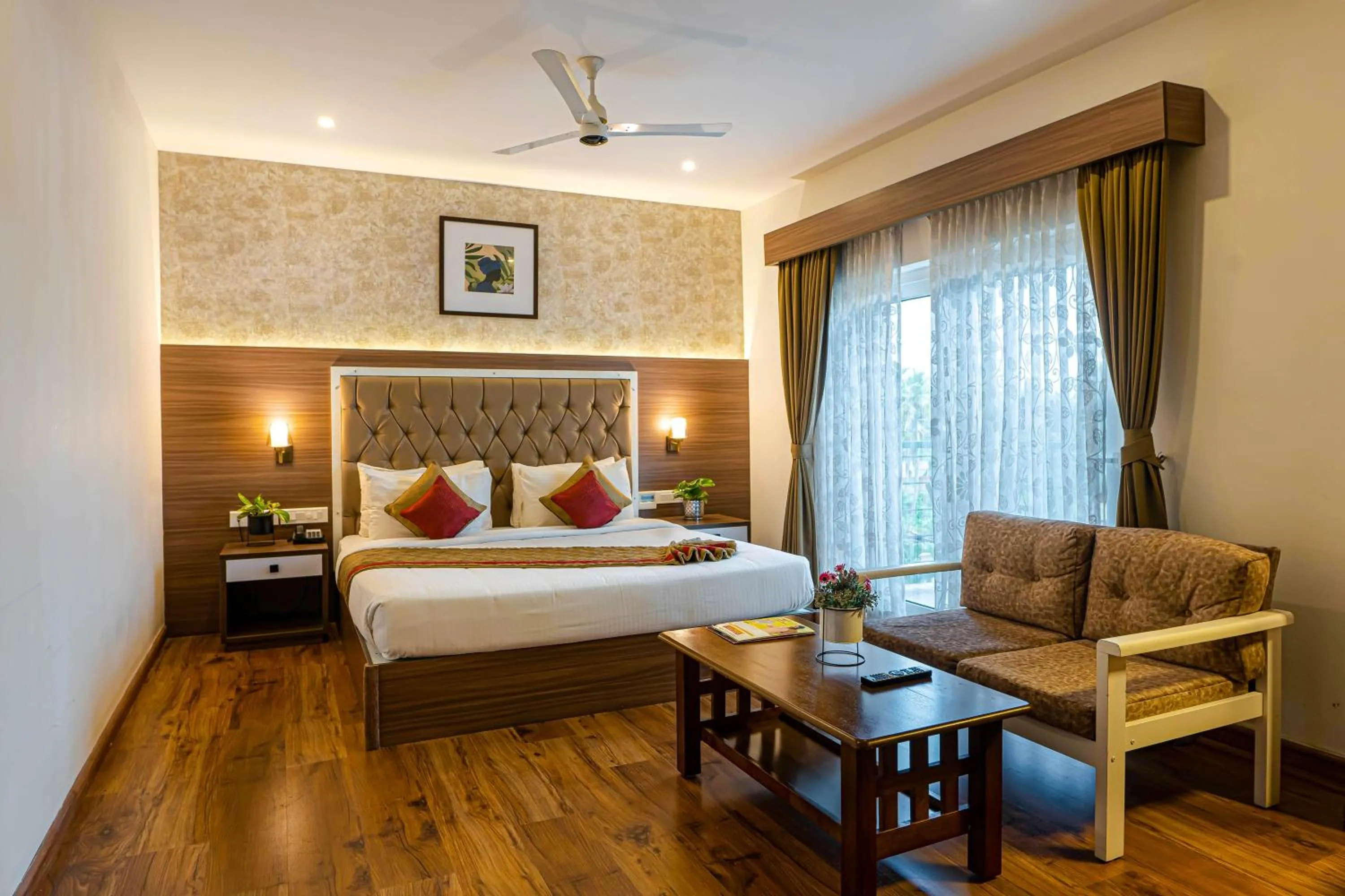 Bedroom, Bed in Kumarakom Park Resort