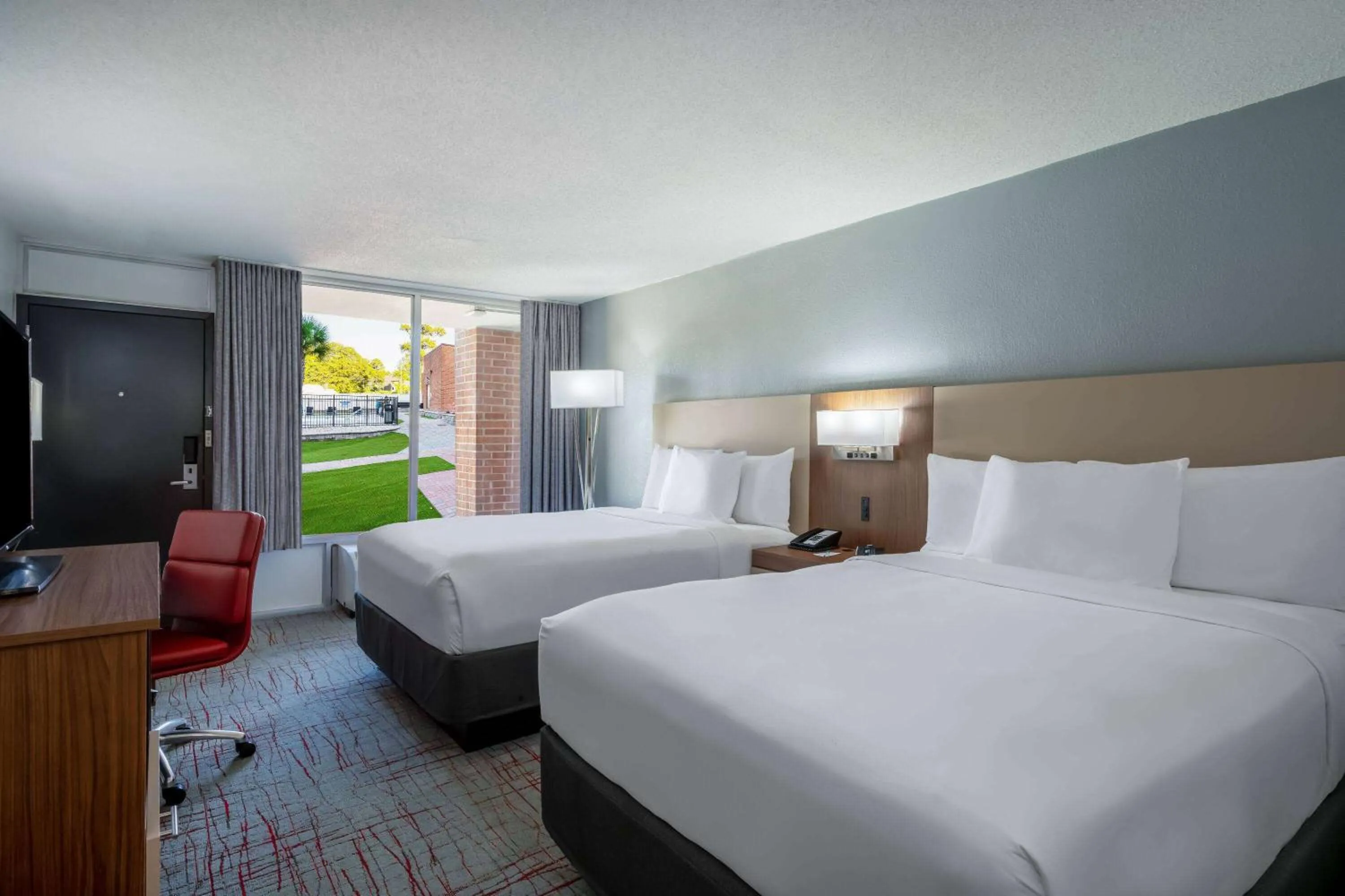 Photo of the whole room, Bed in Wyndham Garden Columbia-Ft Jackson