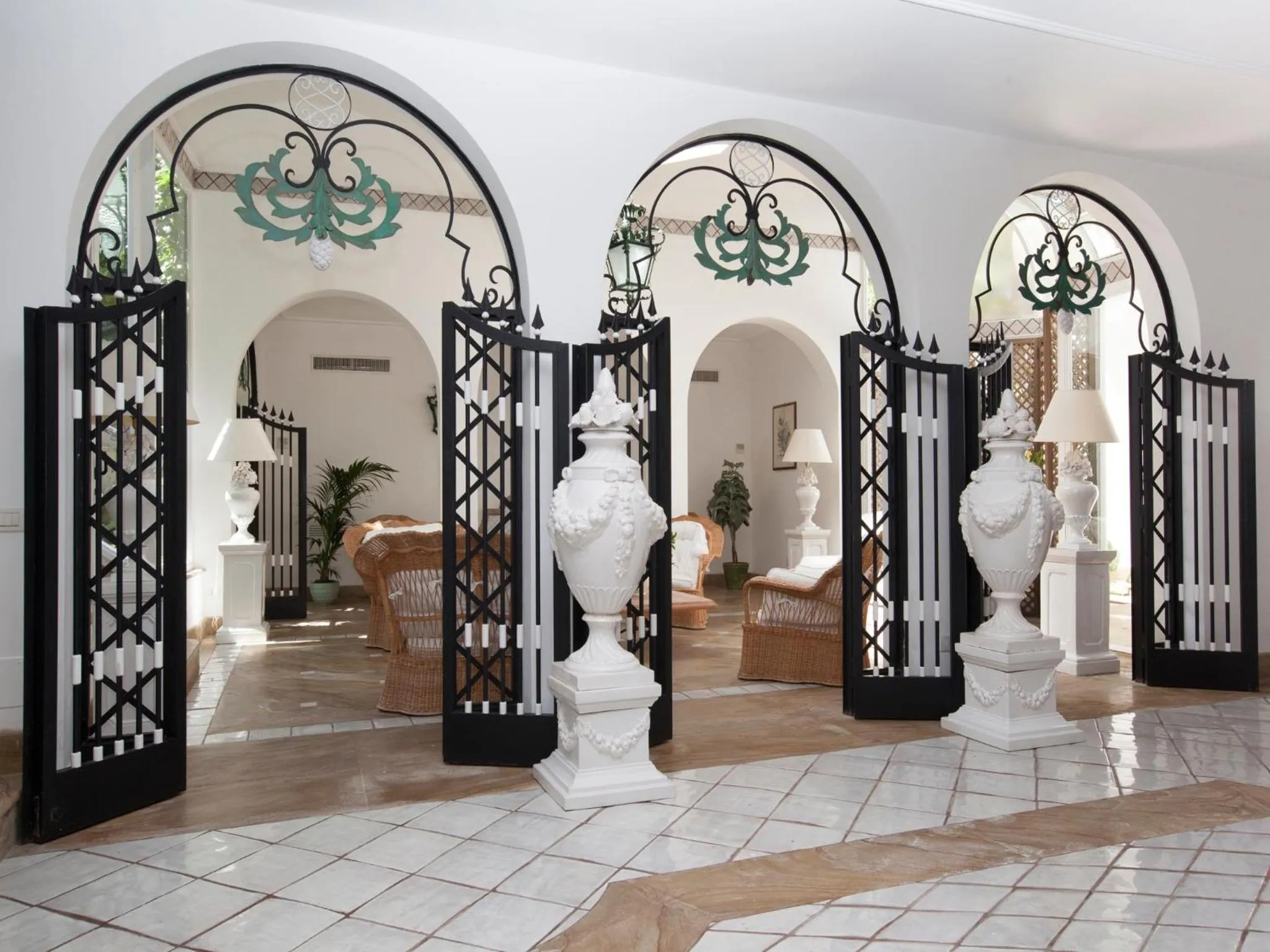 Seating area in Relais Villa Savarese