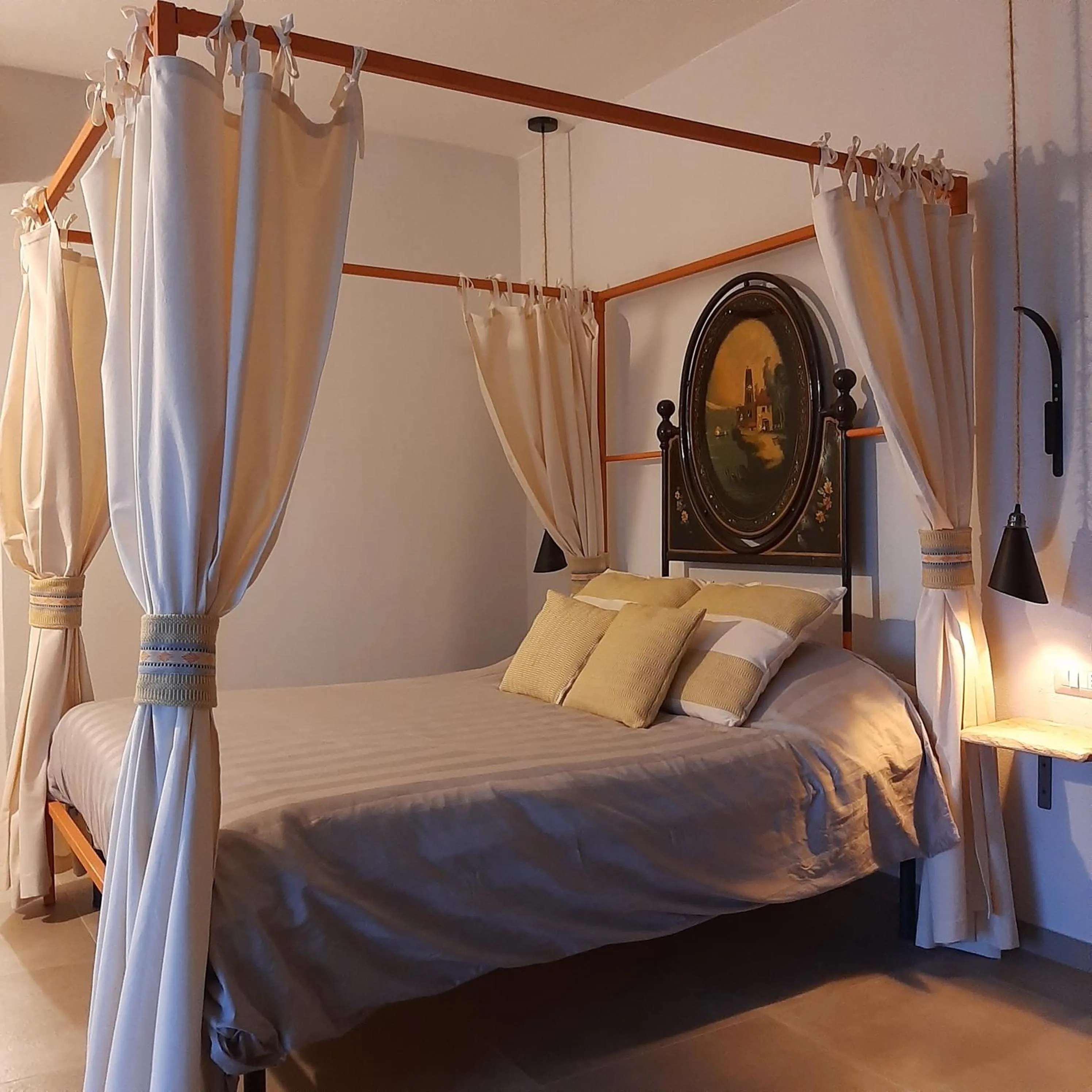 Bed in Lispusada Agriturismo Adults Only