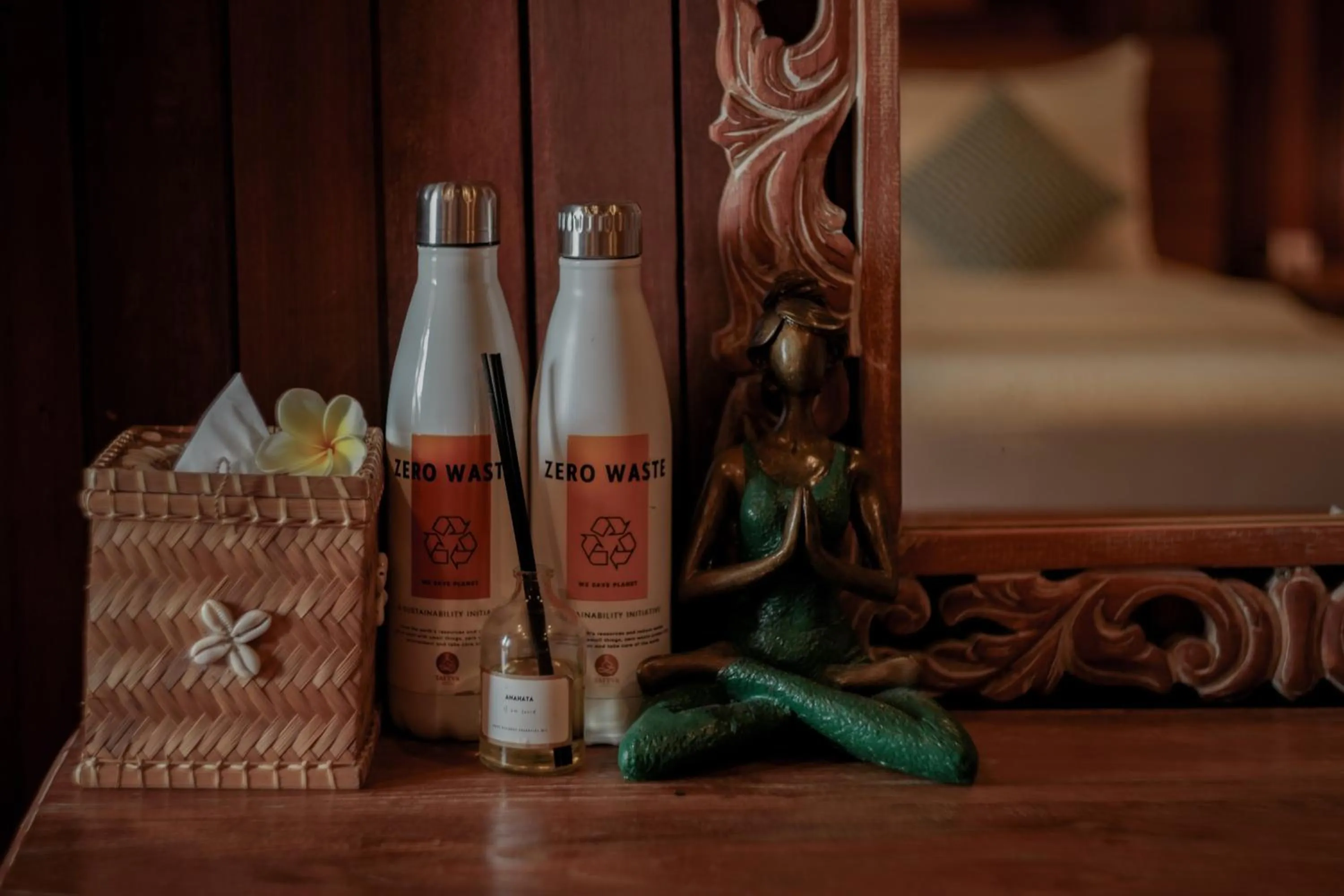 Bed in Tattva Ubud Retreat & Wellness