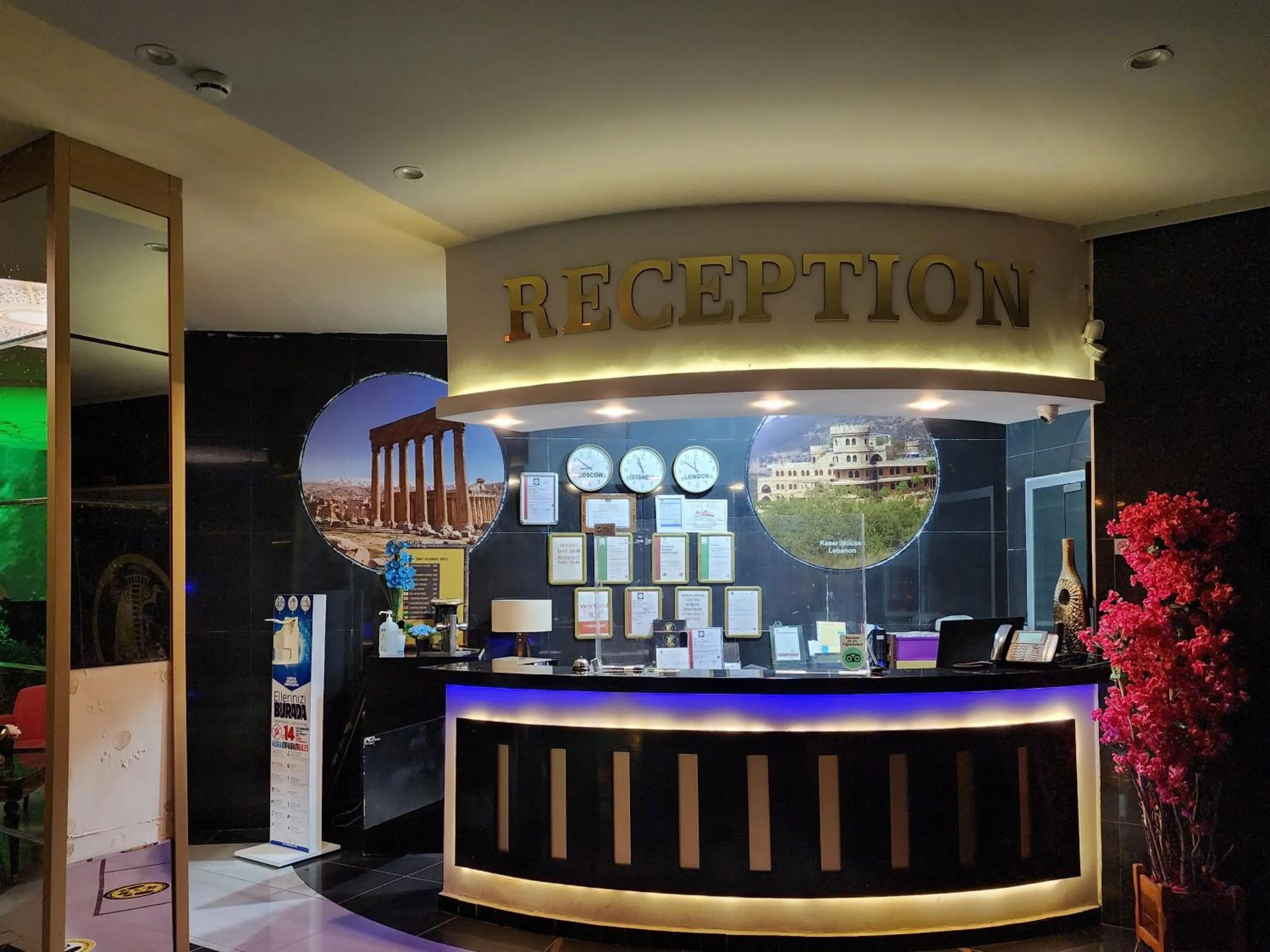 Lobby or reception in Cleopatra City Hotel Alanya