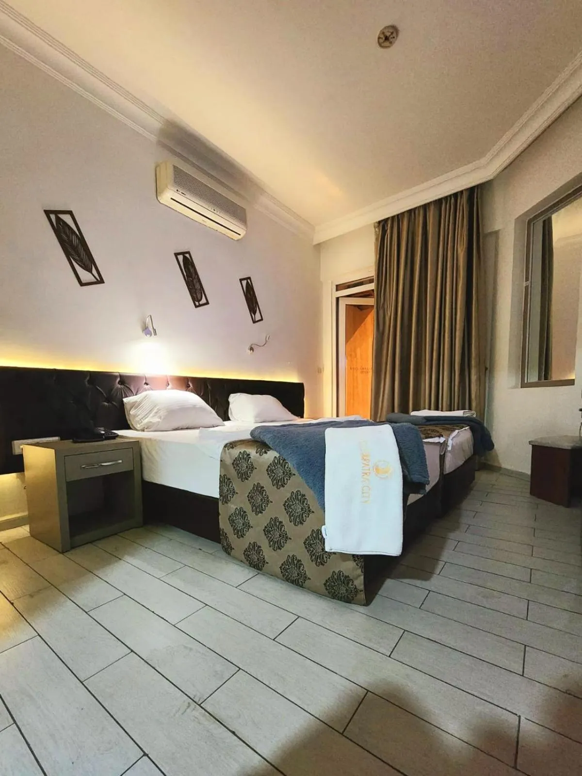 Bed in Cleopatra City Hotel Alanya