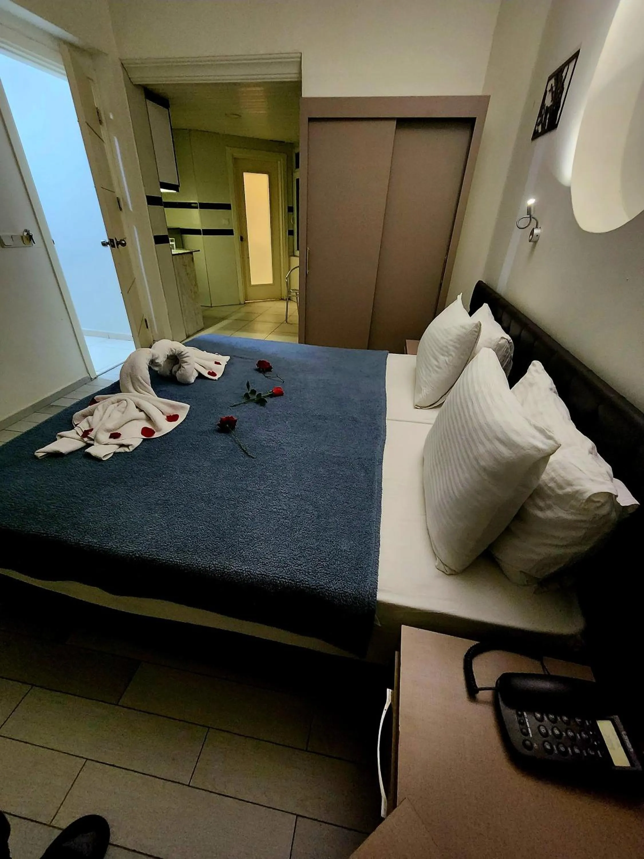 Bed in Cleopatra City Hotel Alanya