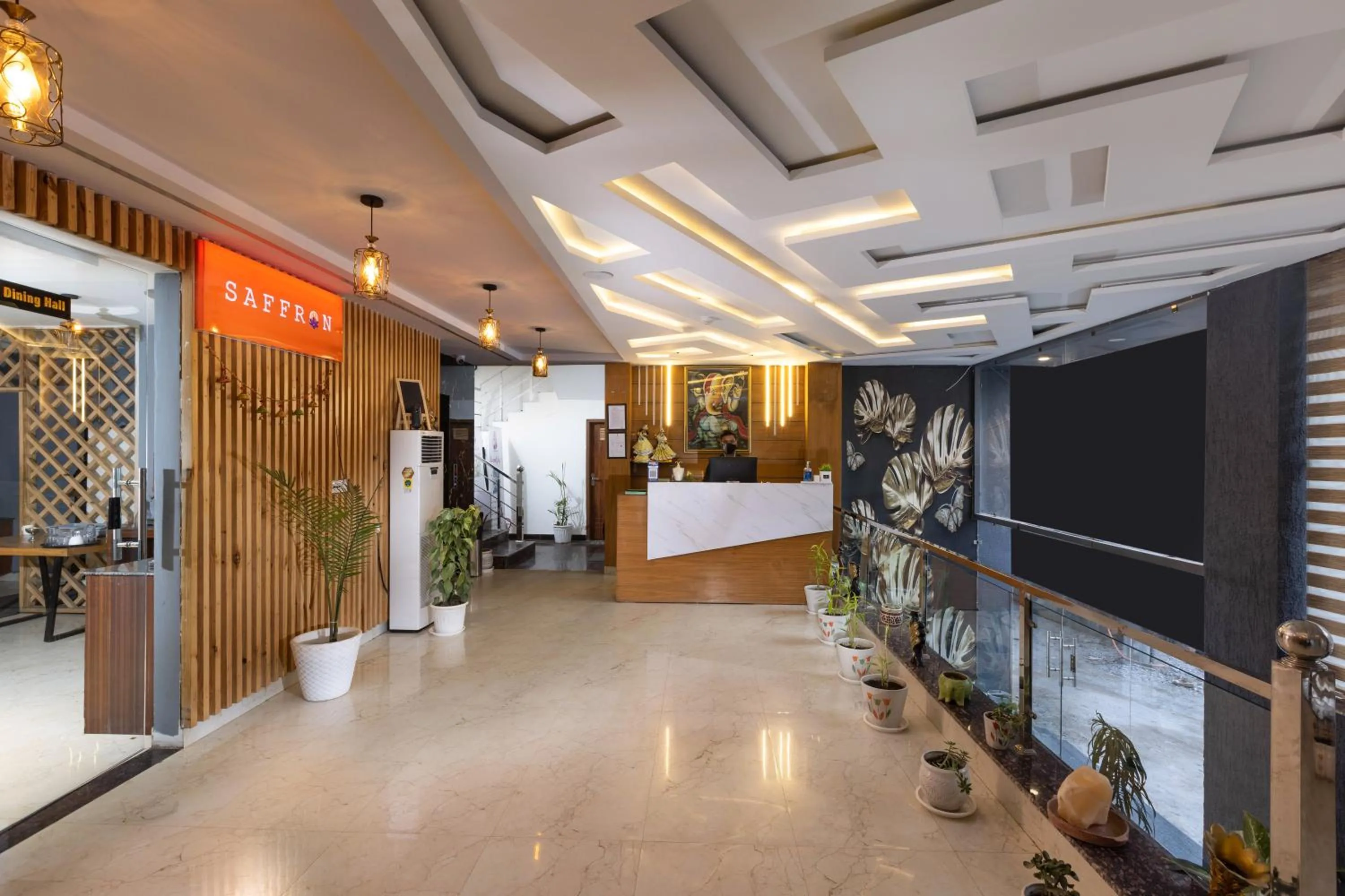 Lobby or reception in Vyom Boutique Hotel Rishikesh