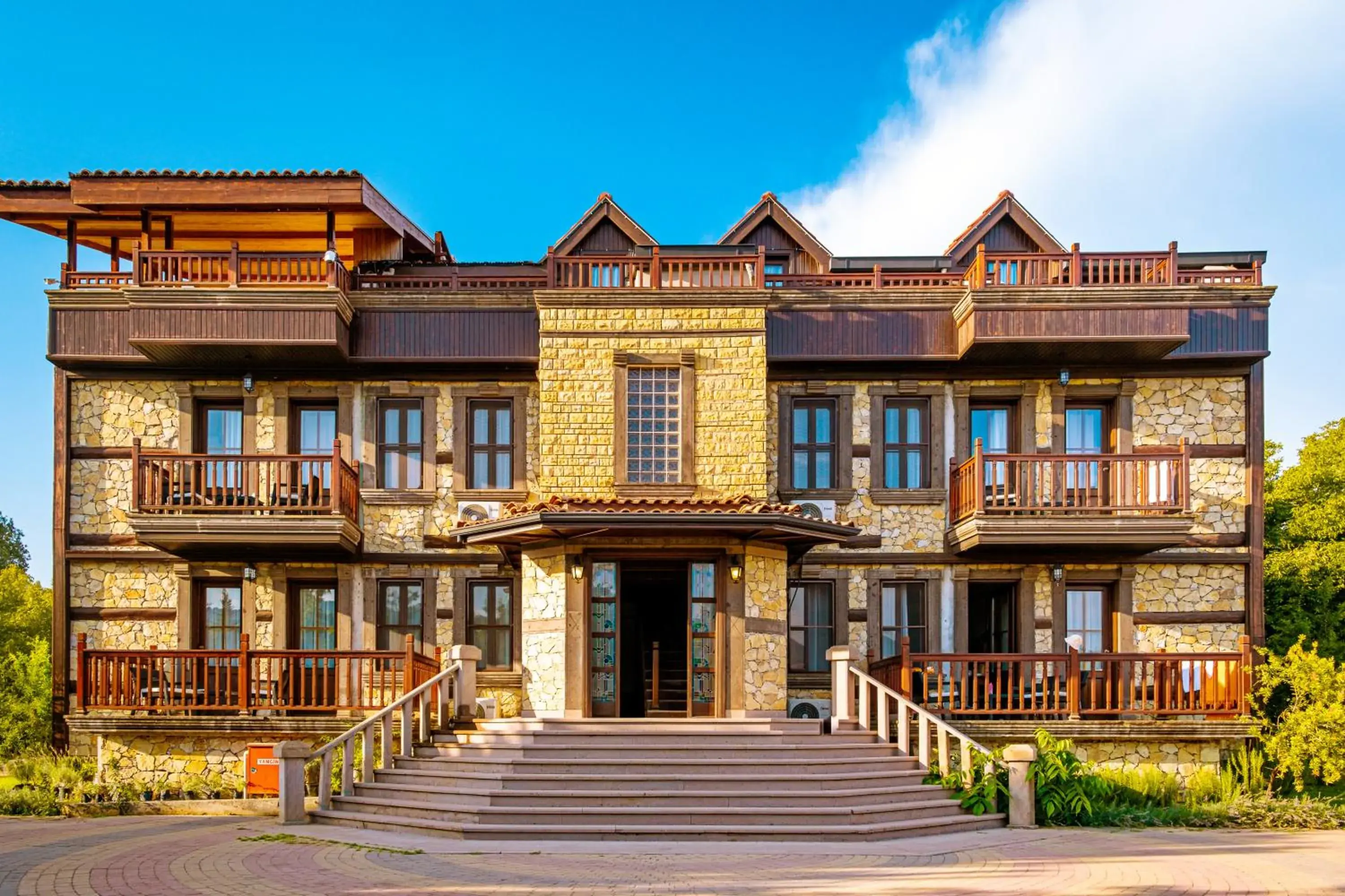 Property building in Enso Inn Property building in Enso Inn