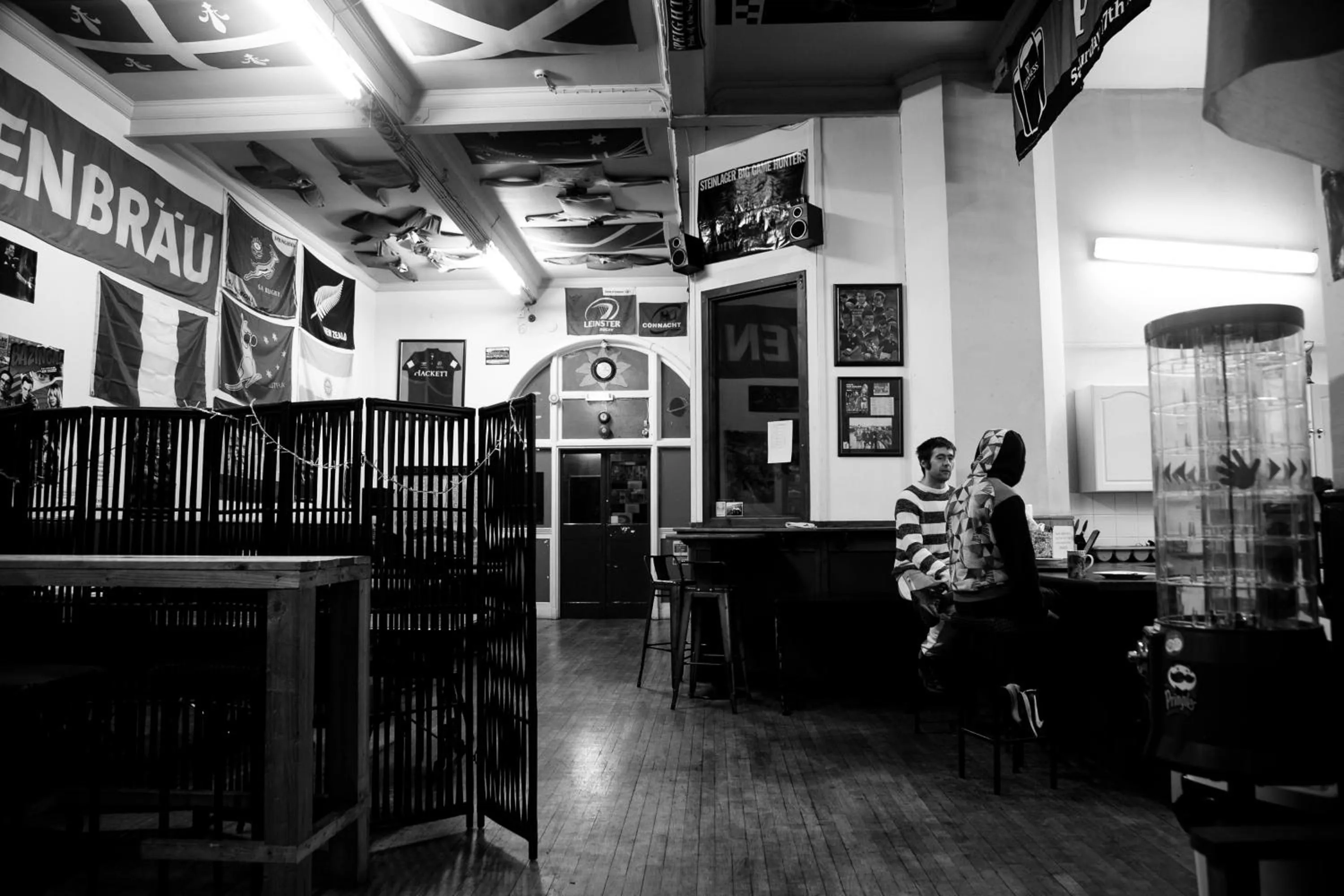 Communal lounge/ TV room in Belford Hostel