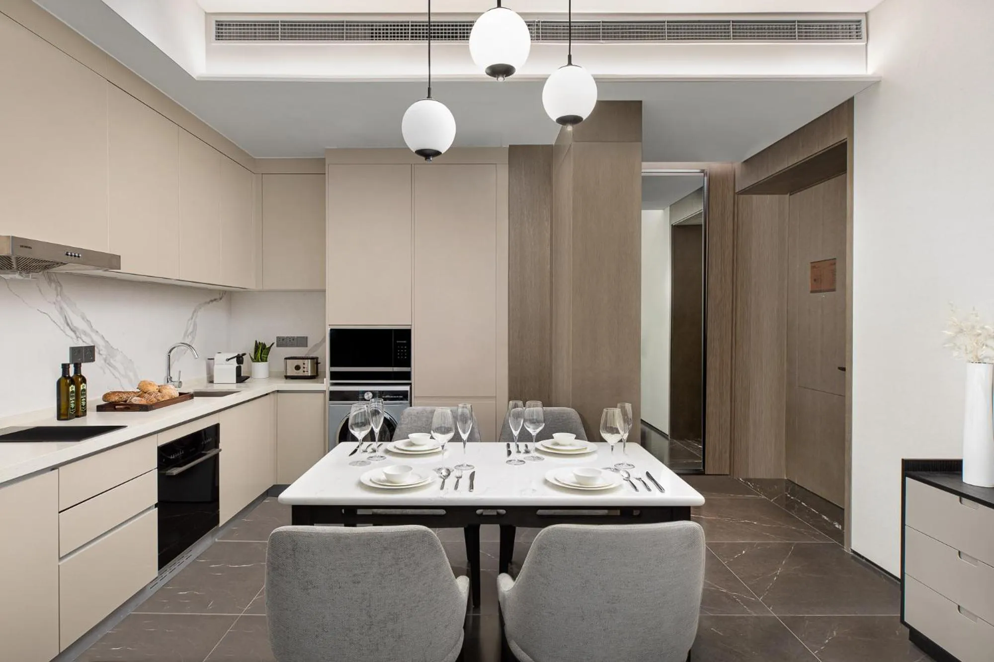 Kitchen or kitchenette in Ascott Qinhuang Chengdu