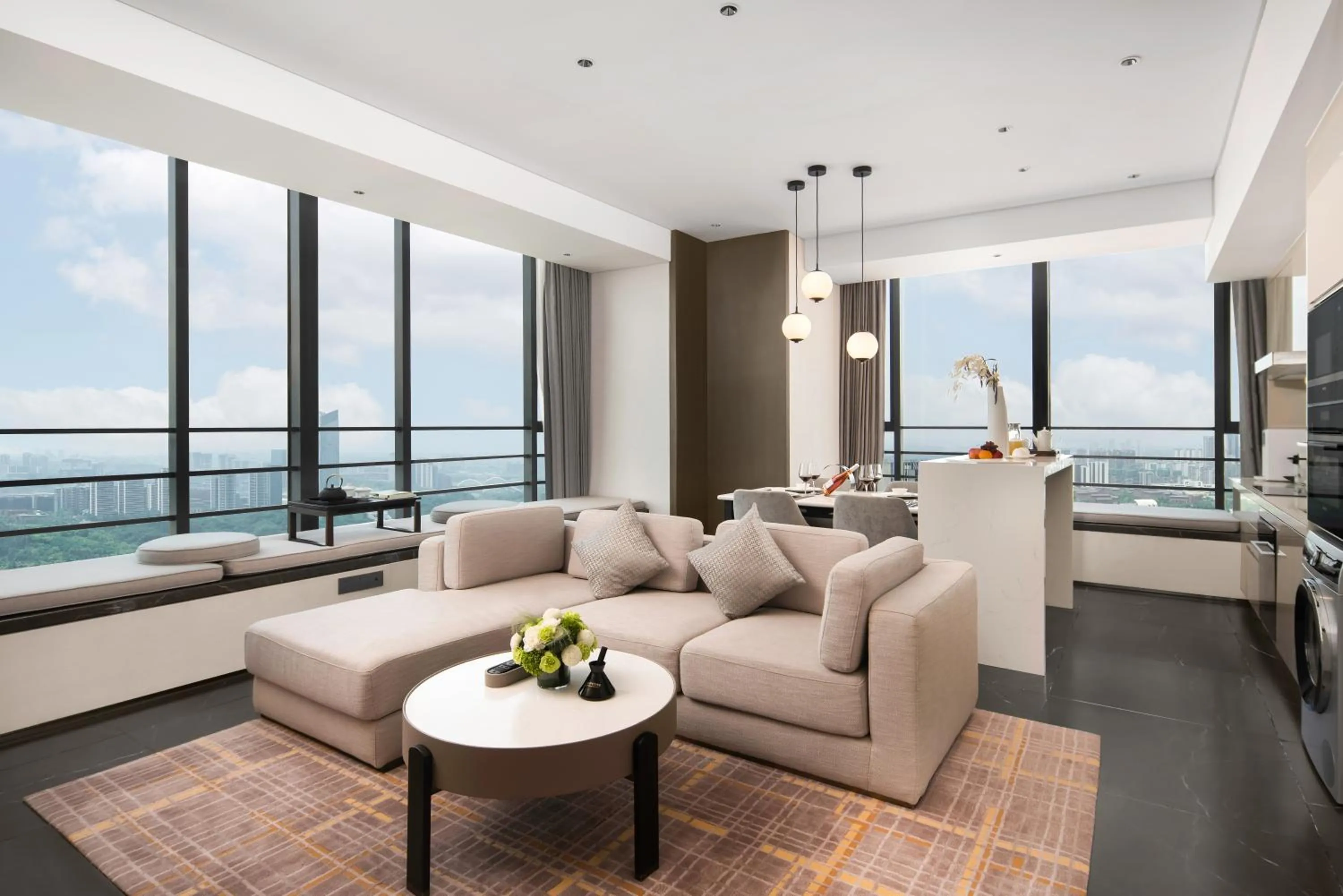 Seating area in Ascott Qinhuang Chengdu