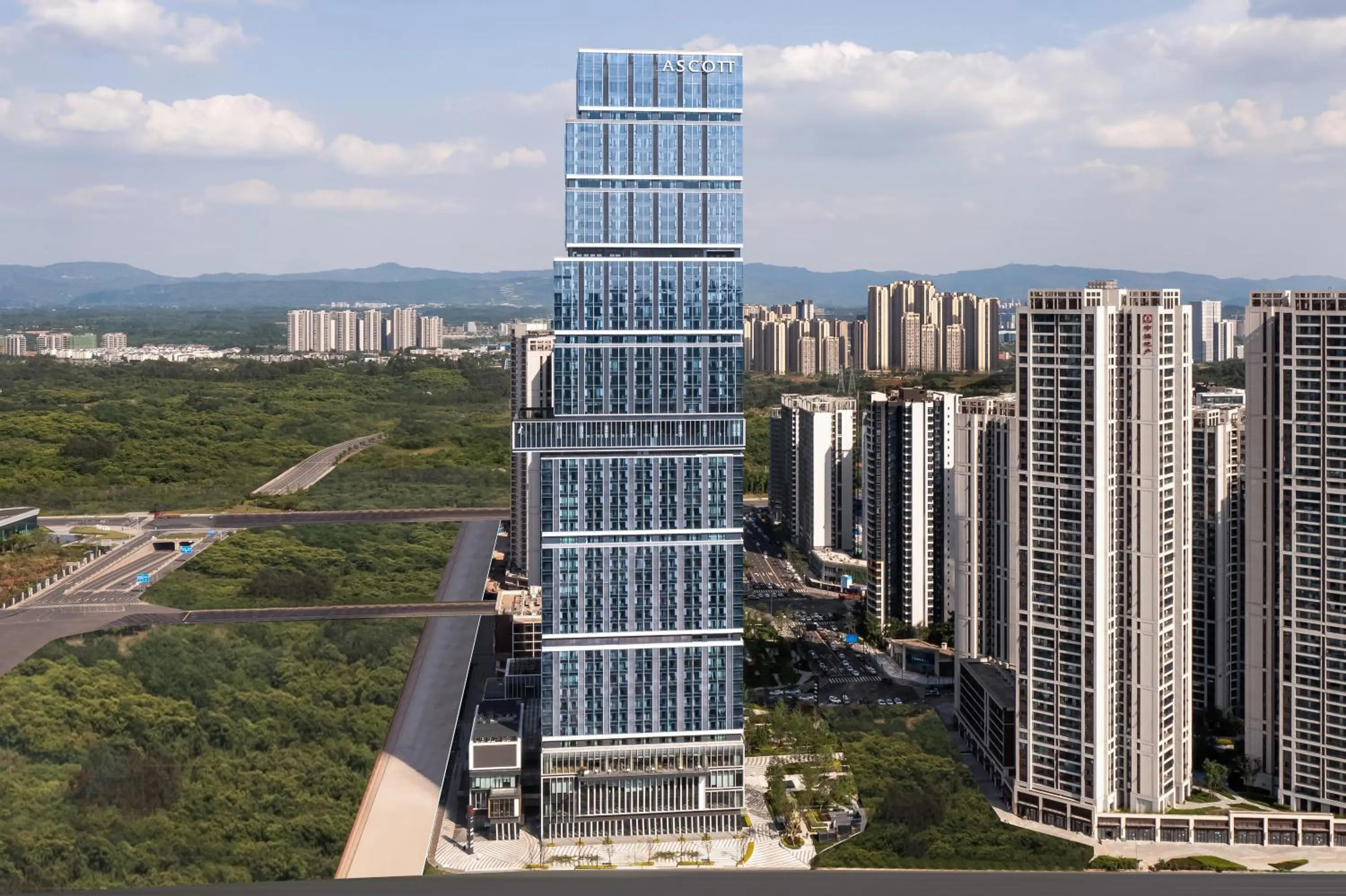 Bird's eye view in Ascott Qinhuang Chengdu