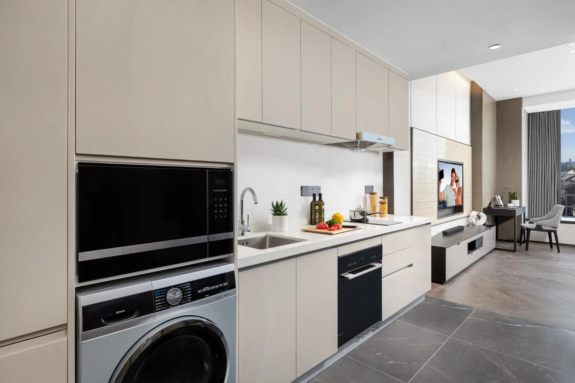 Kitchen or kitchenette in Ascott Qinhuang Chengdu