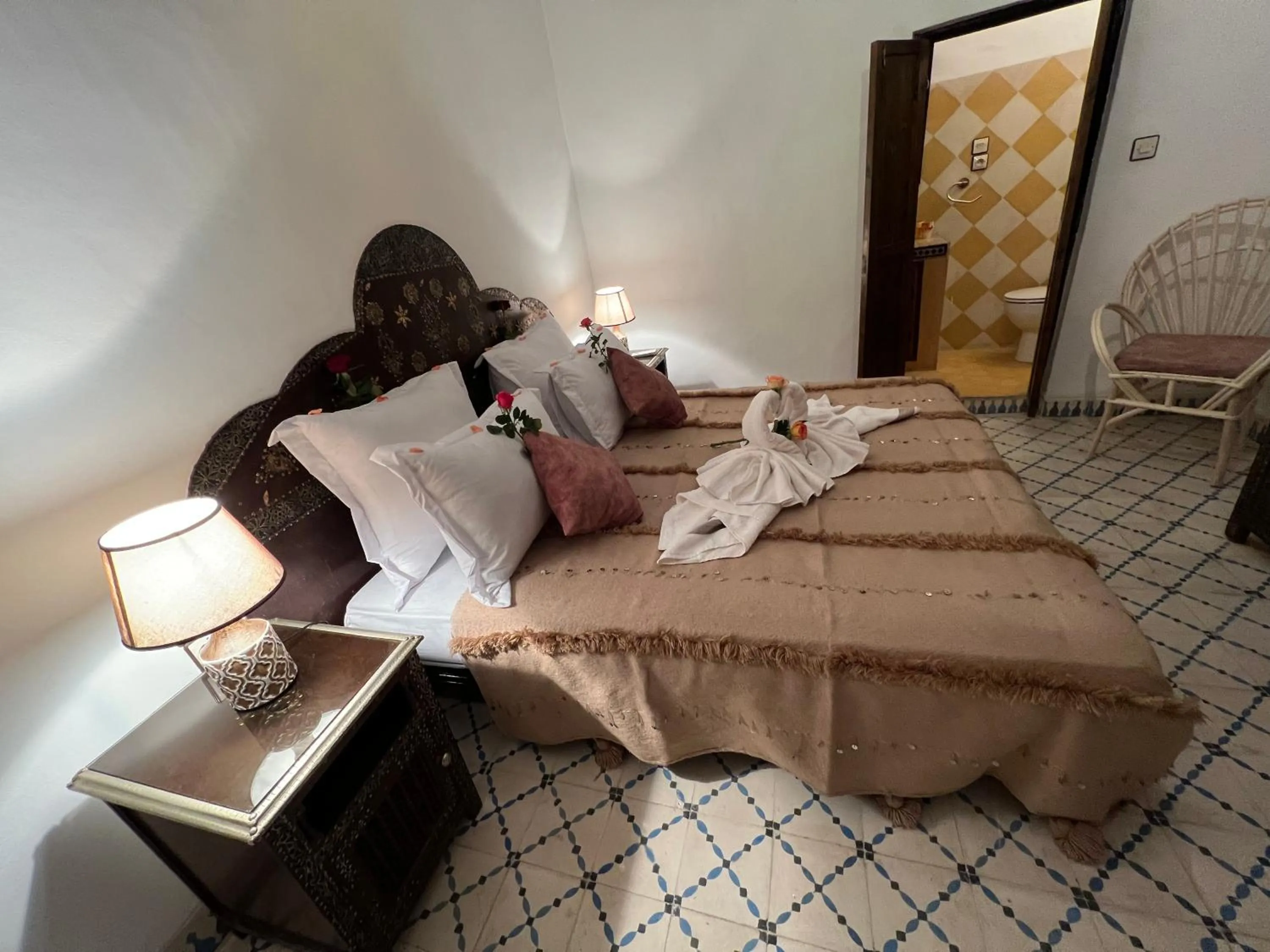 Photo of the whole room, Bed in Riad Malfa