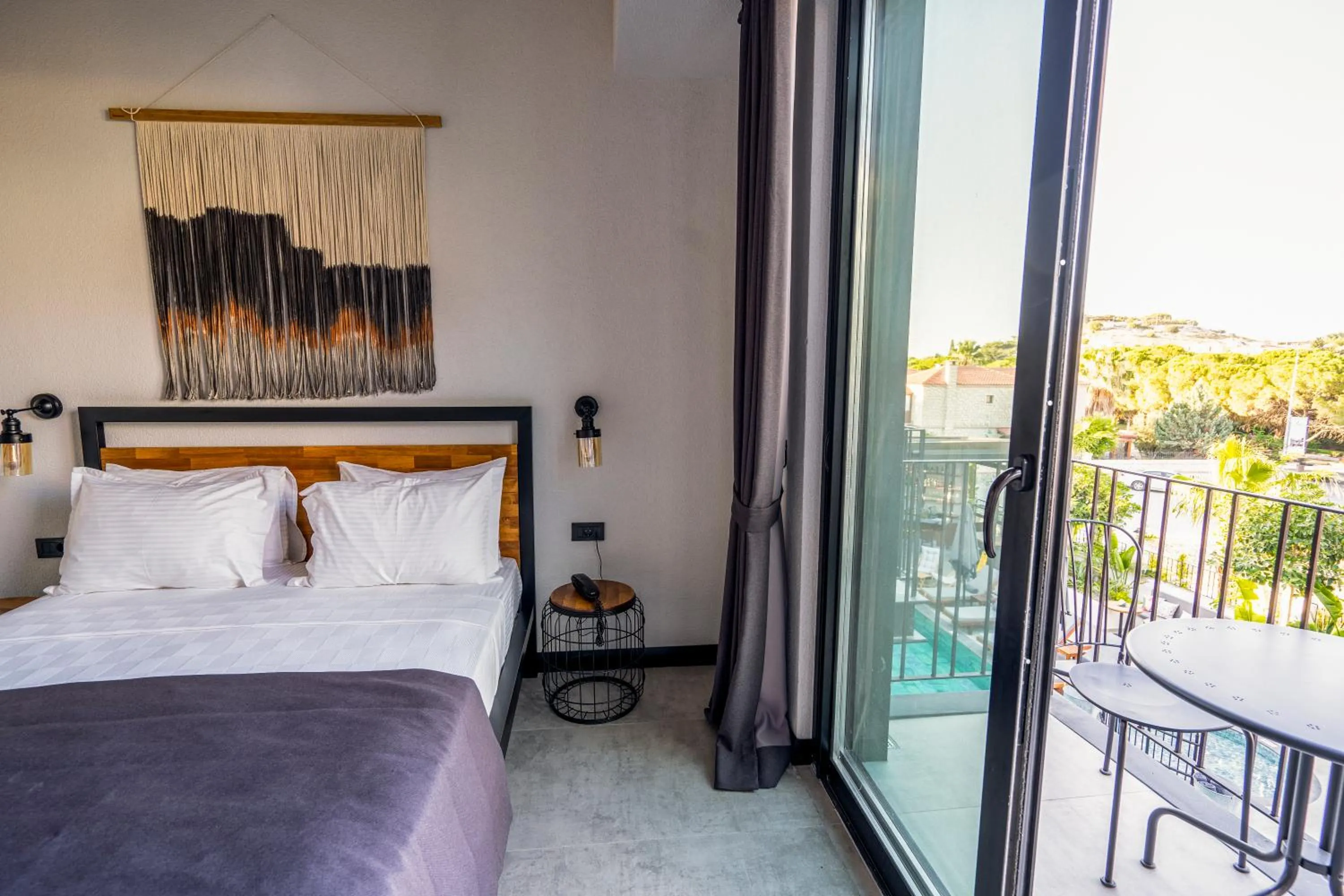 View (from property/room), Bed in Primus Alacati Adult Only