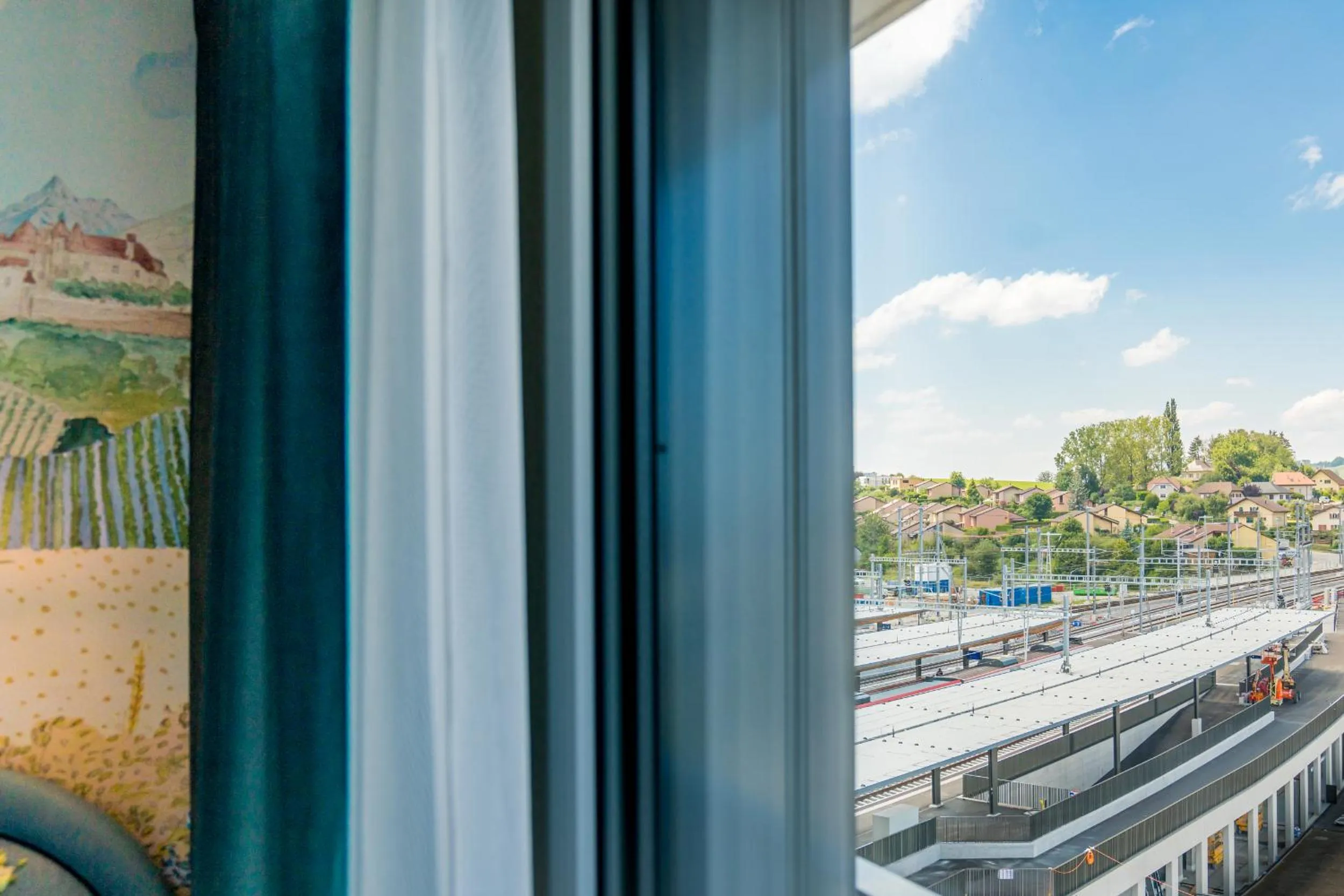 City view in Hotel D Bulle - La Gruyère