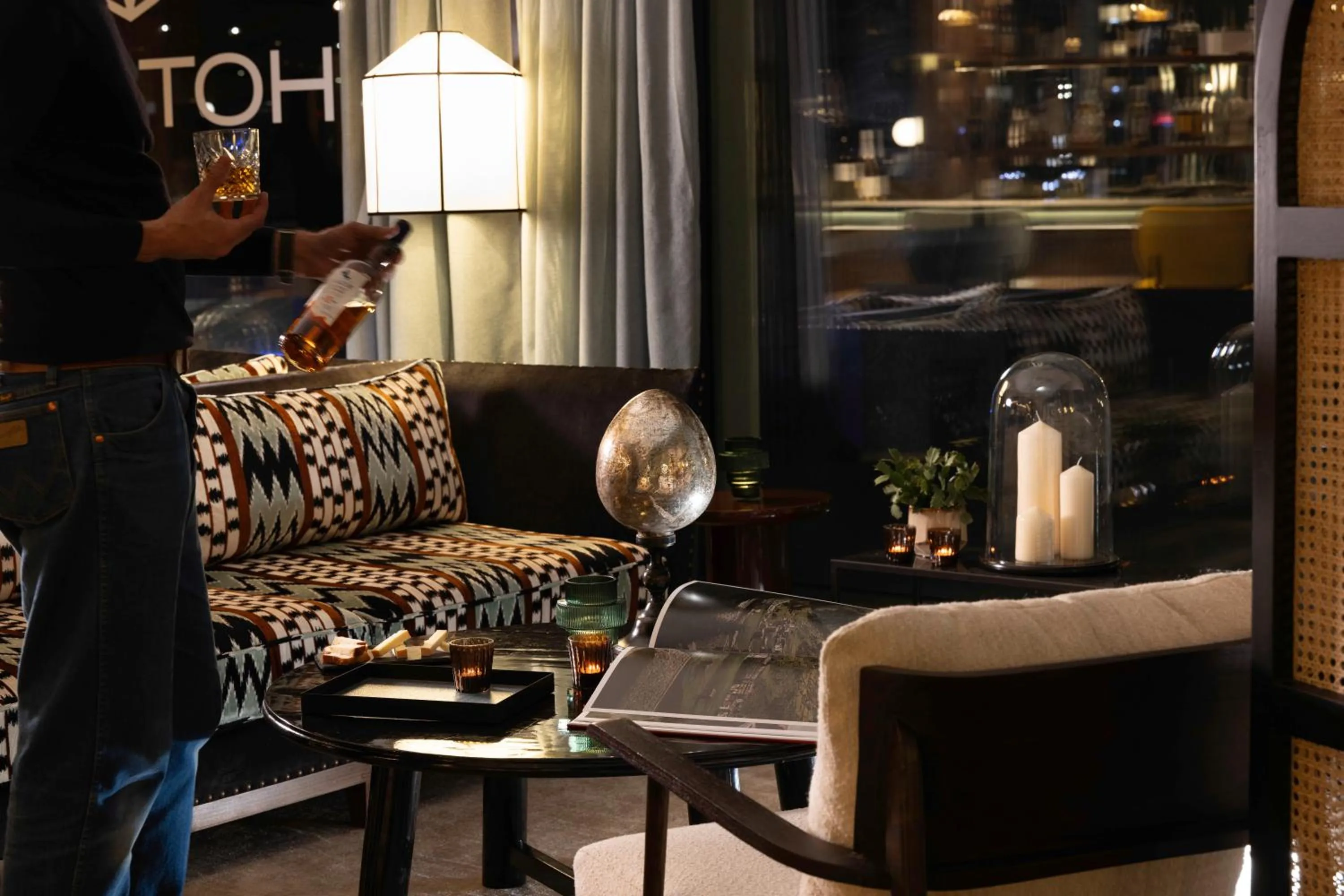 Lounge or bar in Hotel D Bulle - La Gruyère